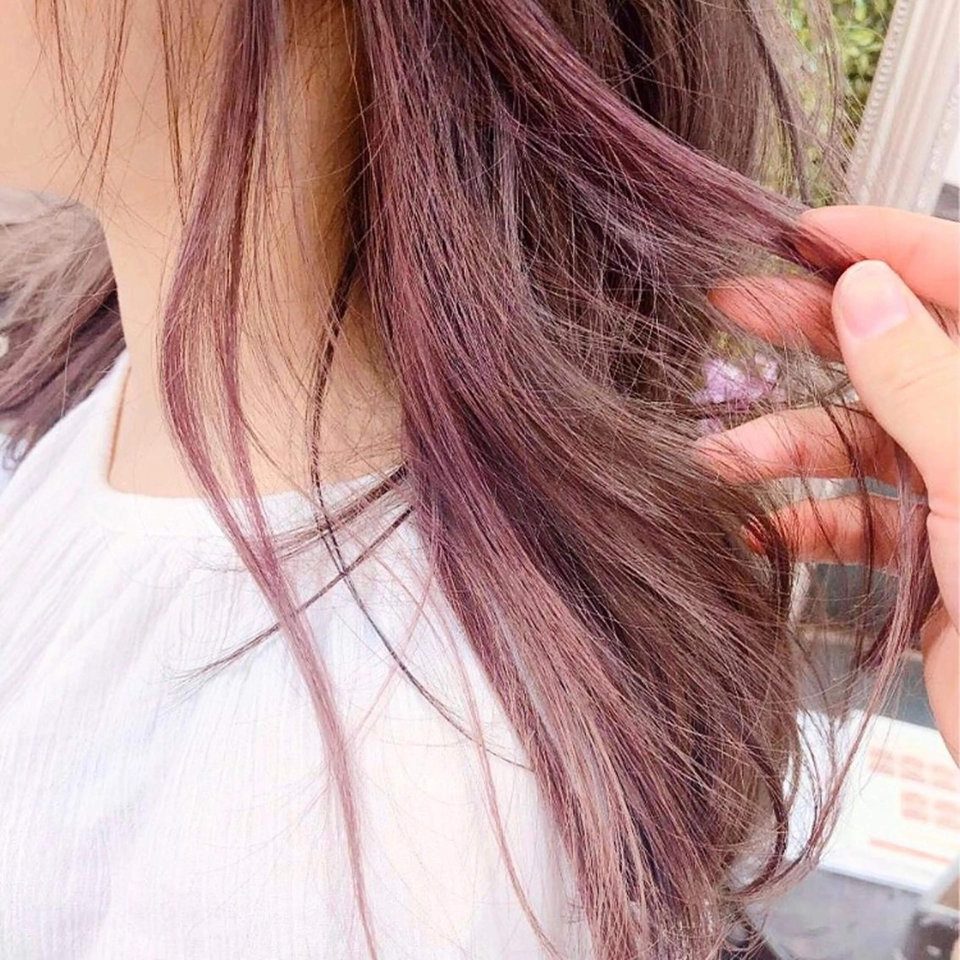 ロング カラー パーマ ヘアアレンジ アッシュ ベージュカラー デザインカラー イヤリングカラー グラデーションカラー 髪質改善🫧ベージュ 椙山 響のヘアスタイル