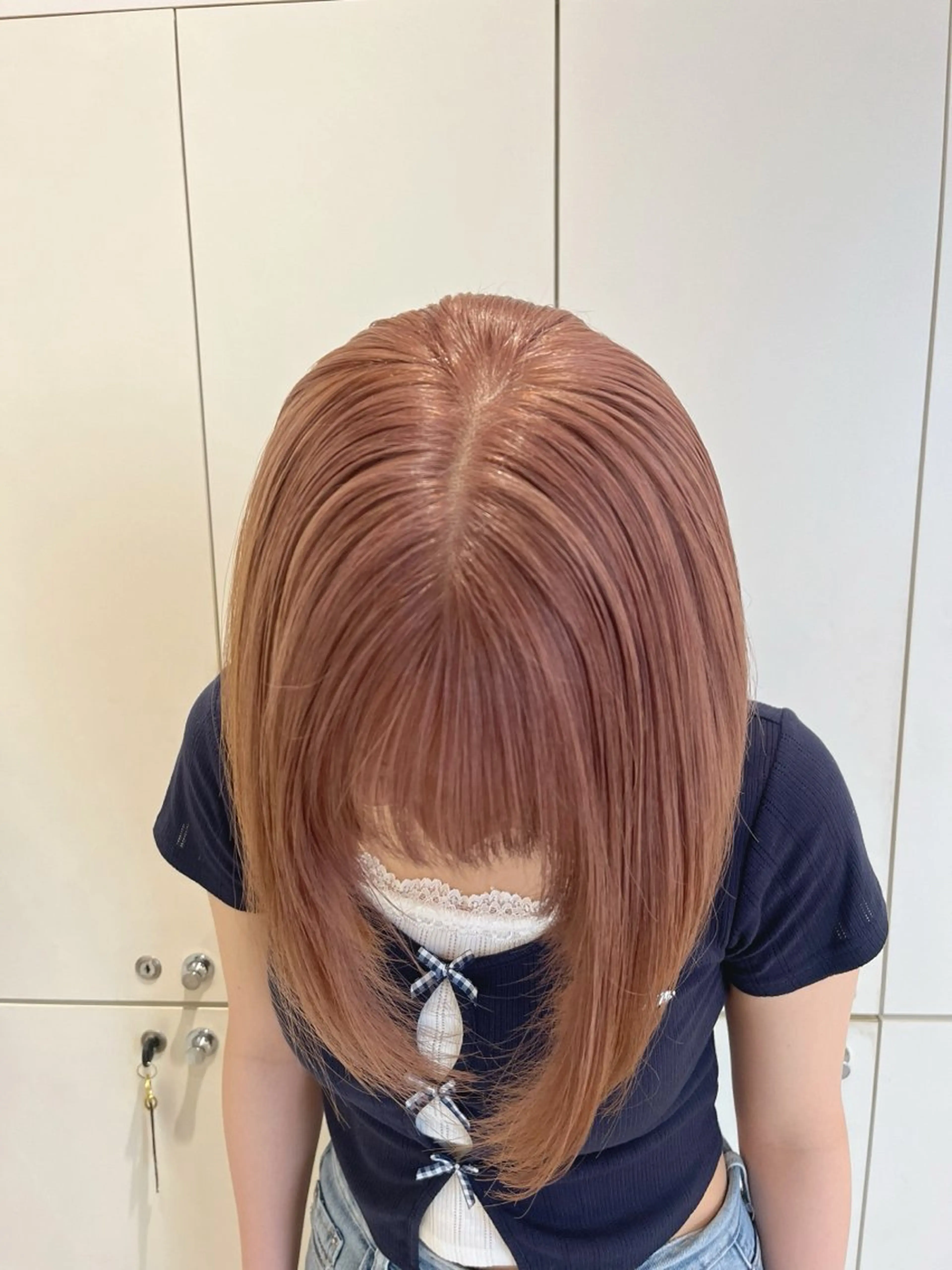 ミディアム ヘアカラー トリートメント あらいしほ /ダブルカラーのヘアスタイル