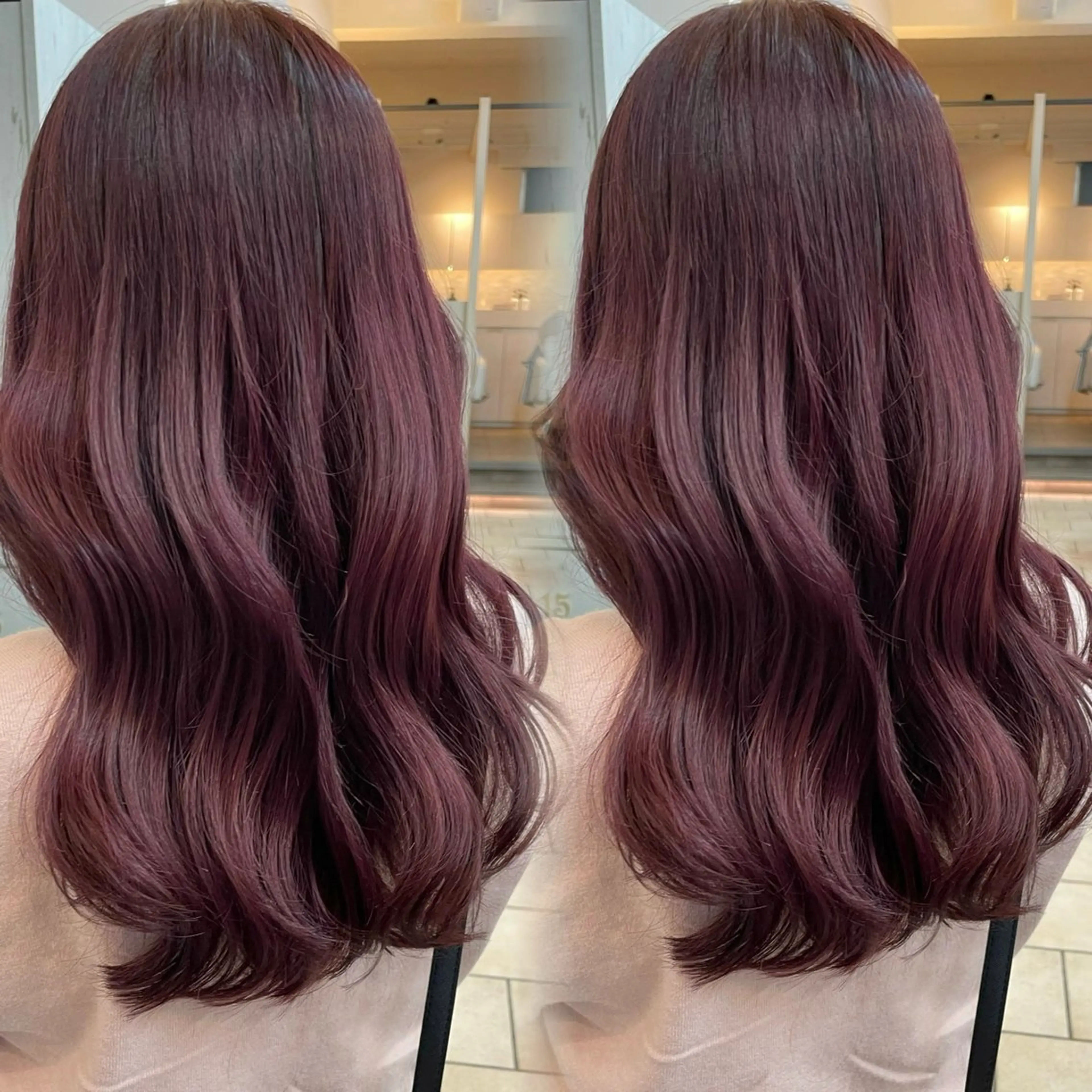 セミロング カラー ブリーチなしカラー kana🐱のヘアスタイル