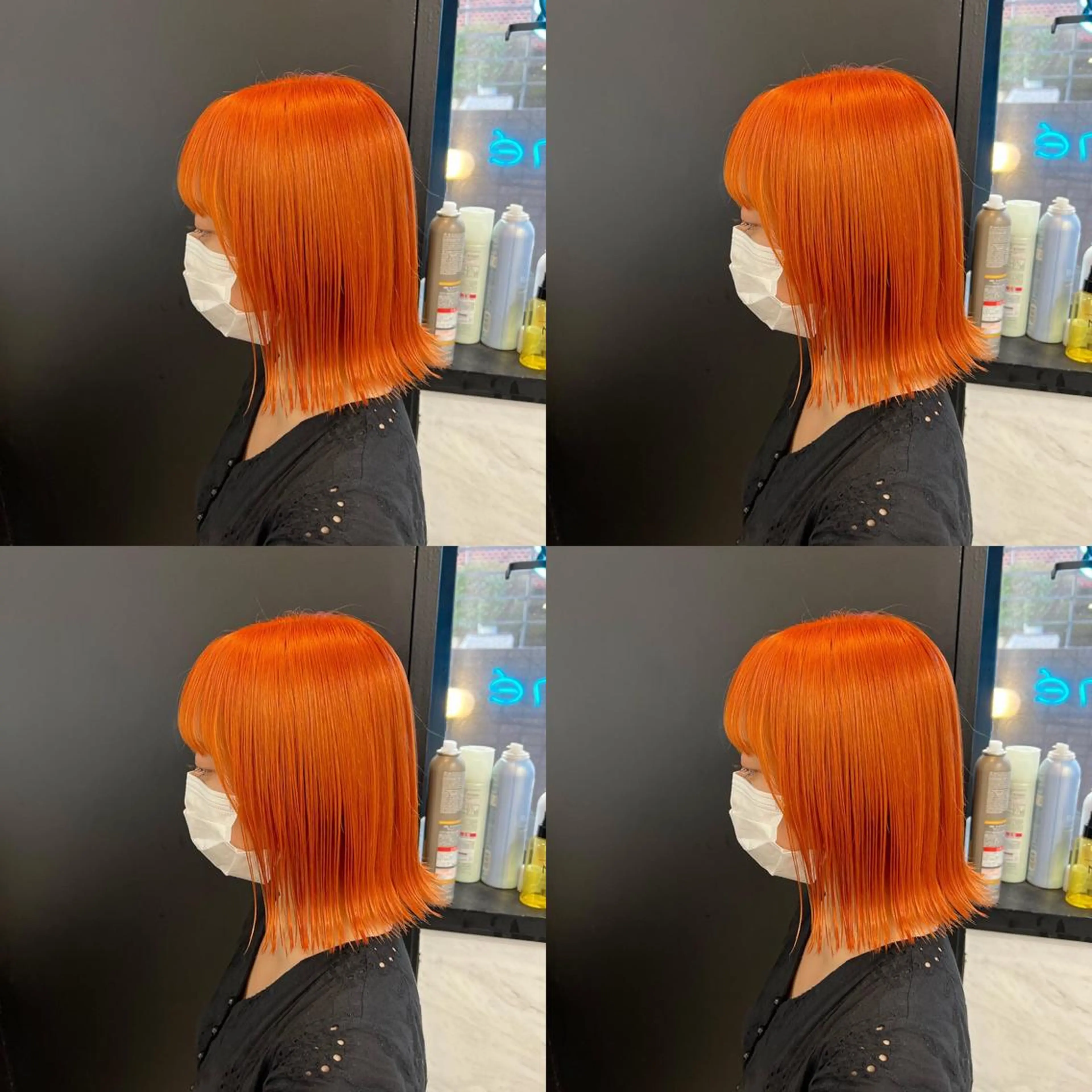 ショート カラー オレンジ ✨髪質改善✖︎顔周り レイヤー✨ナカムラのヘアスタイル