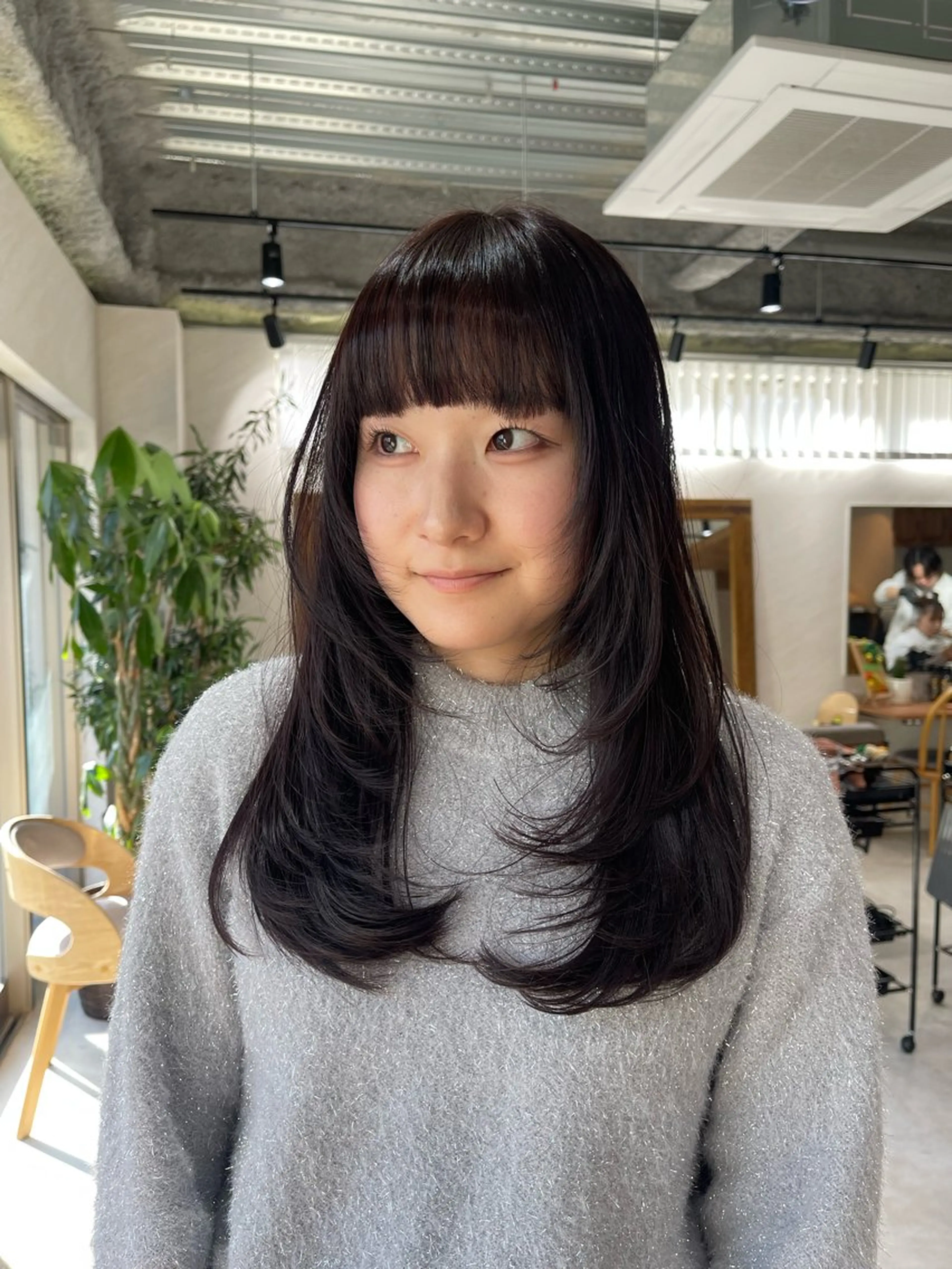 セミロング カラー 顔まわりレイヤー 顔周りカット レイヤーカット 🩵ボブ/レイヤー /髪質改善🩵のヘアスタイル