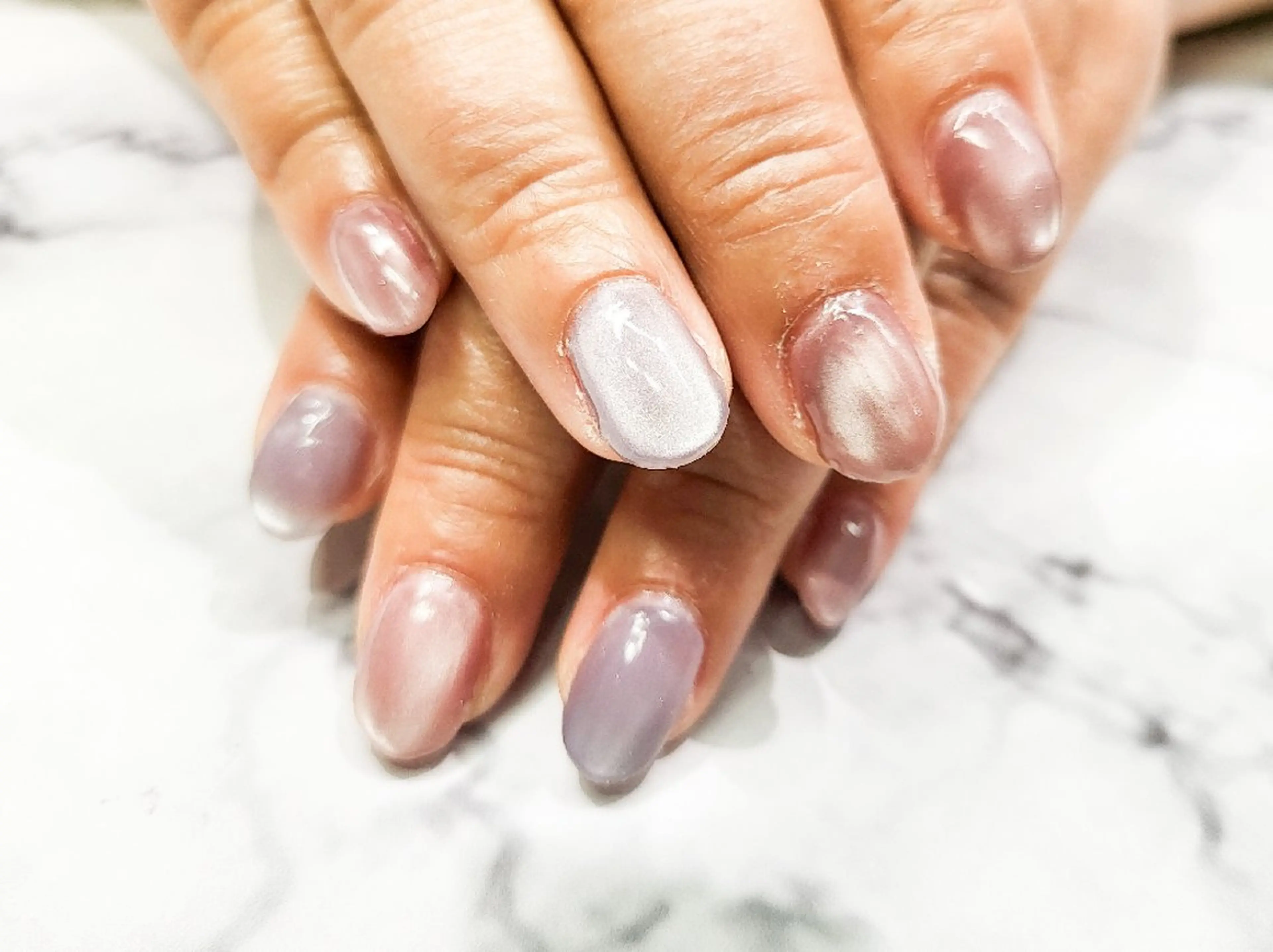 ネイル ワンカラーネイル シンプルネイル ハンドネイル 矢野 美希のネイルデザイン