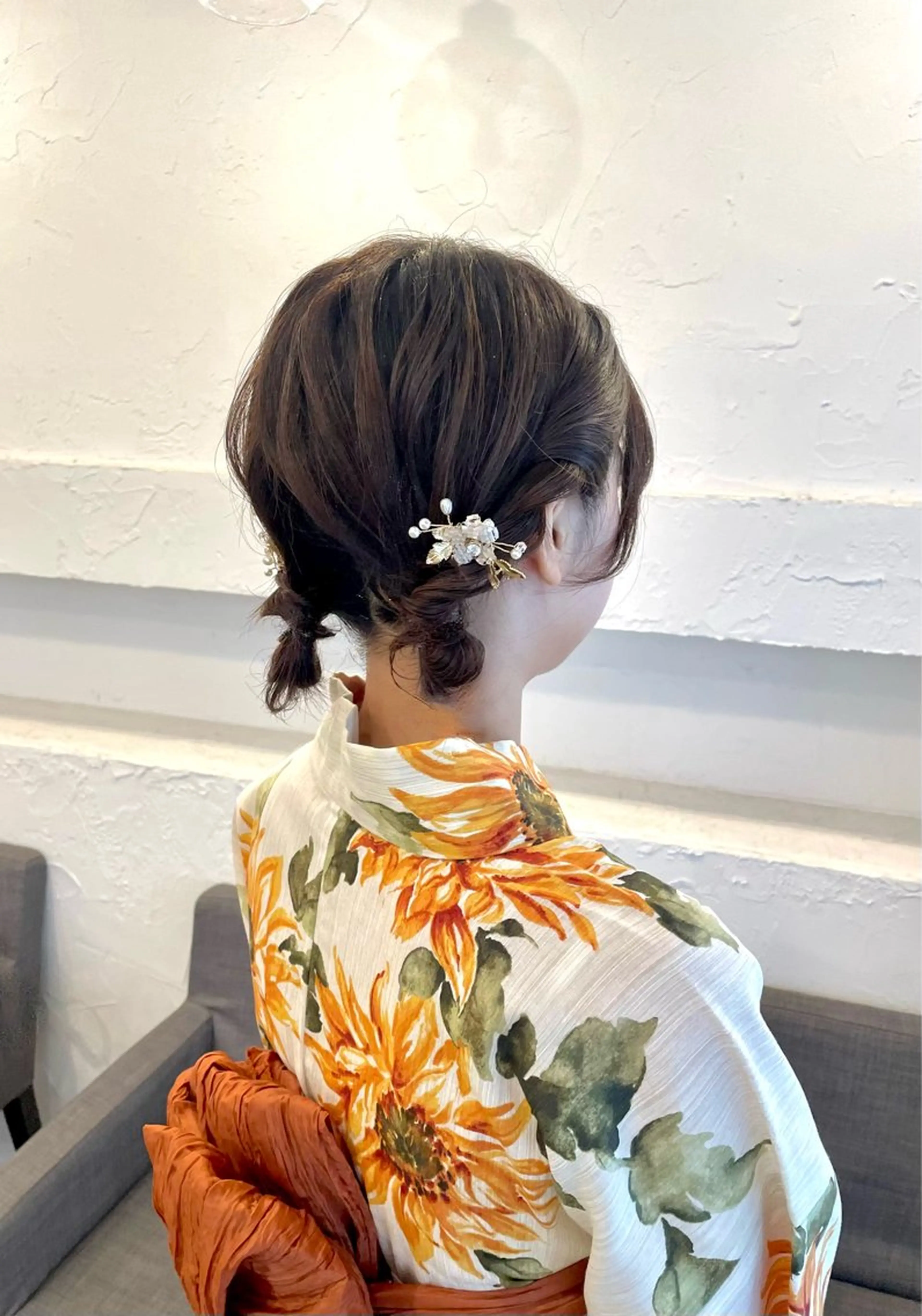 ヘアアレンジ 浴衣 VISAGE ba.sk 金子詩帆のヘアスタイル