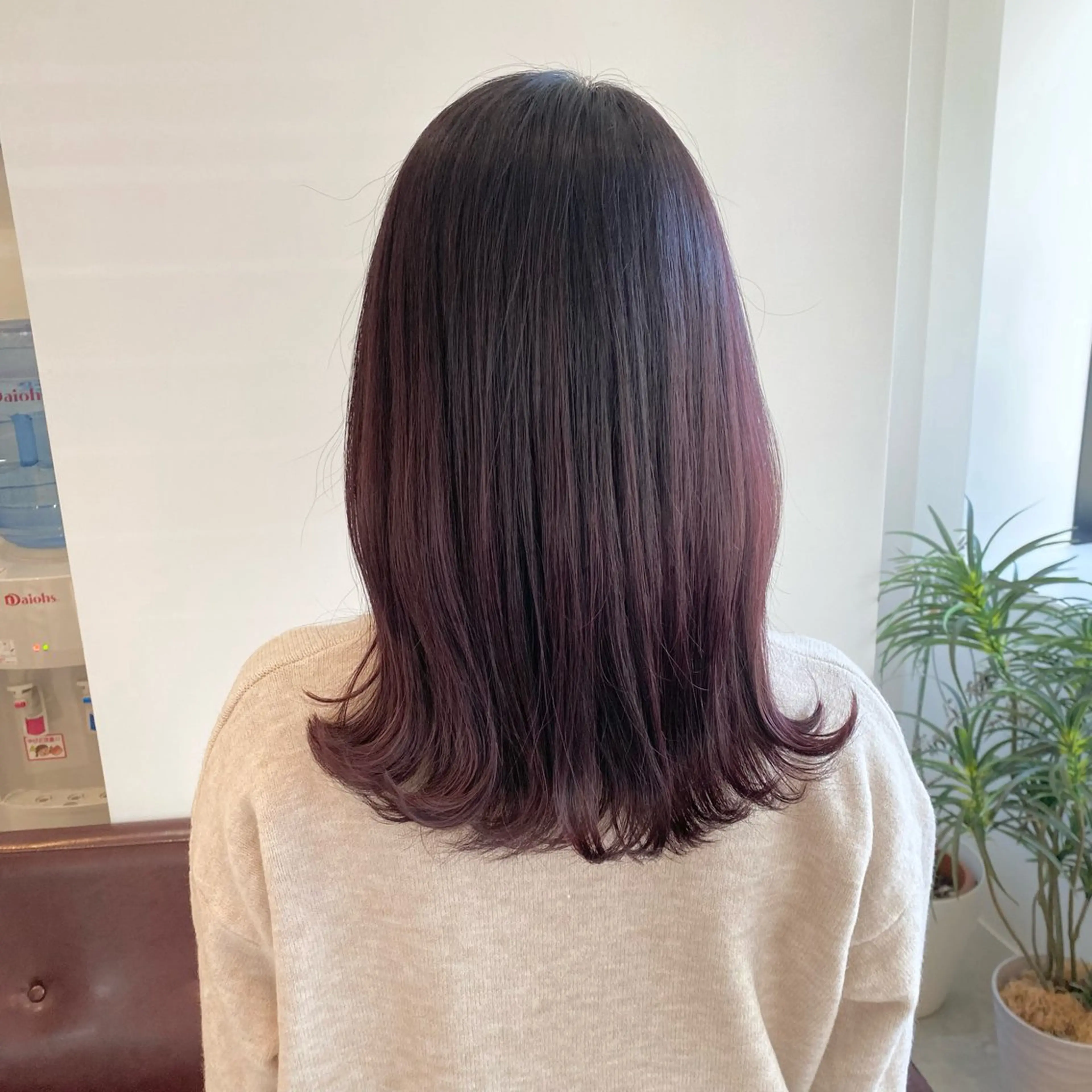 ミディアム カット ヘアカラー トリートメント 吉原 みえのヘアスタイル