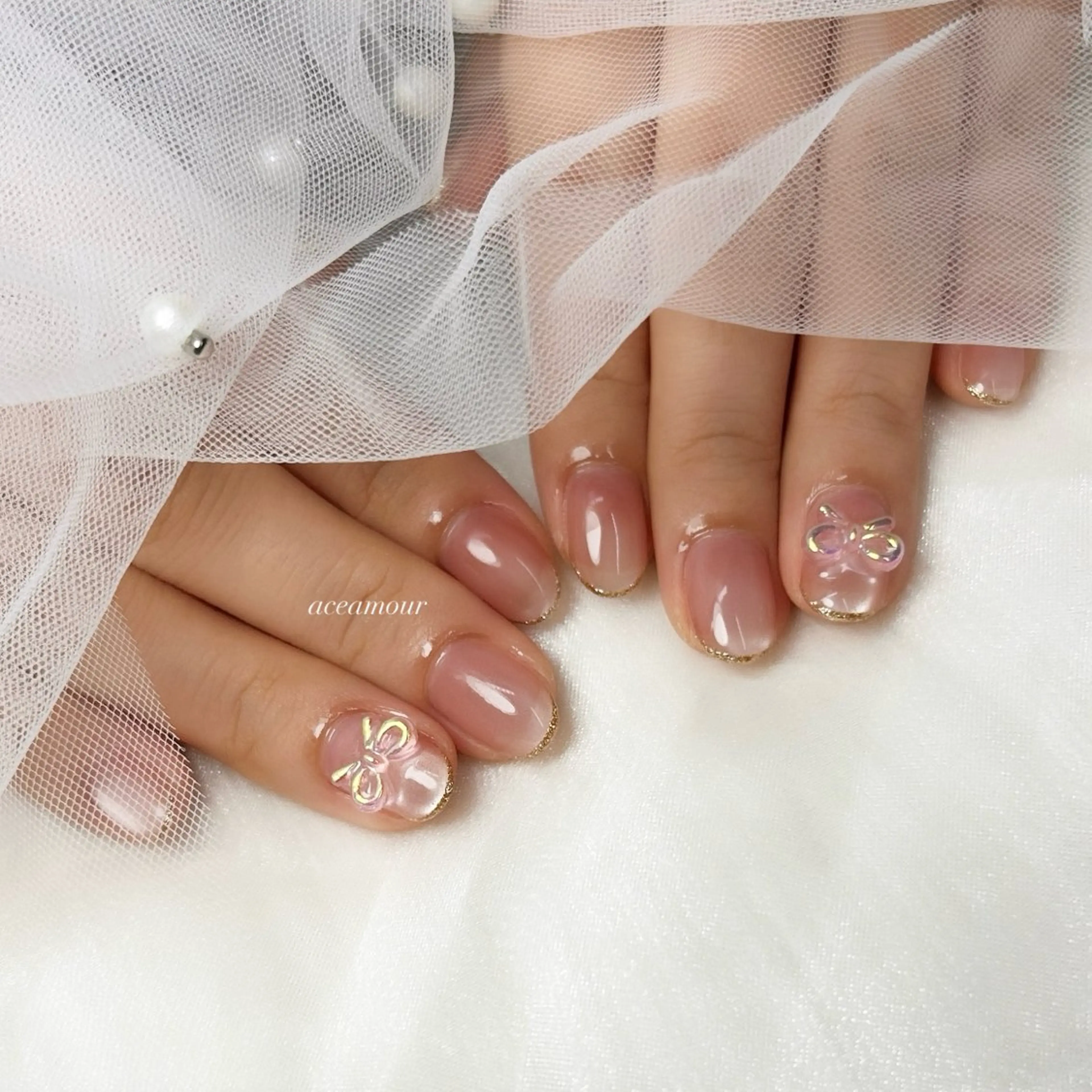 ネイル ハンドネイル ネイル/耳つぼ /新ホワイトニングのネイルデザイン