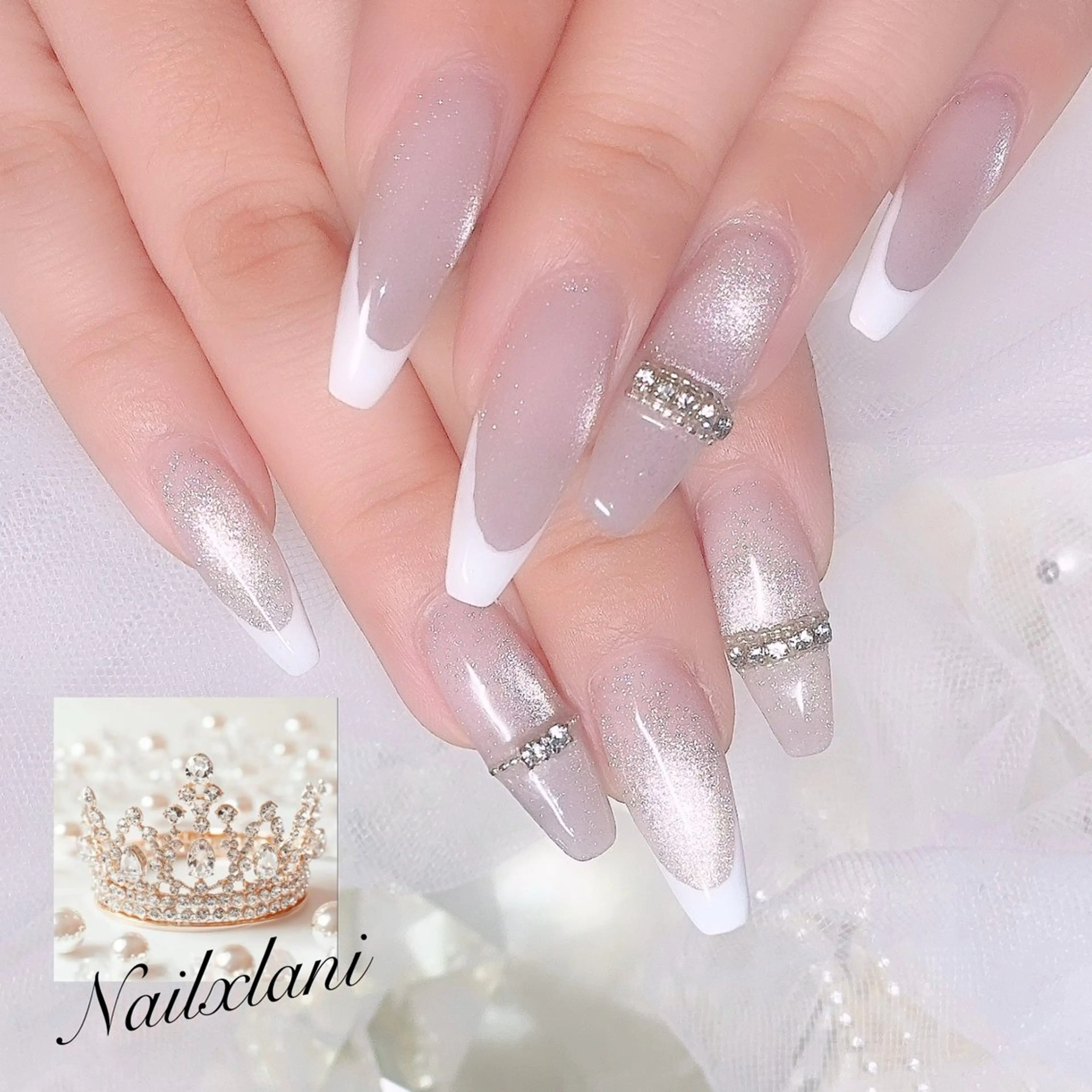 ネイル フットネイル ジェルネイル マグネットネイル 持ち込み パラジェル Nail×Lani 深爪矯正対応◎のネイルデザイン