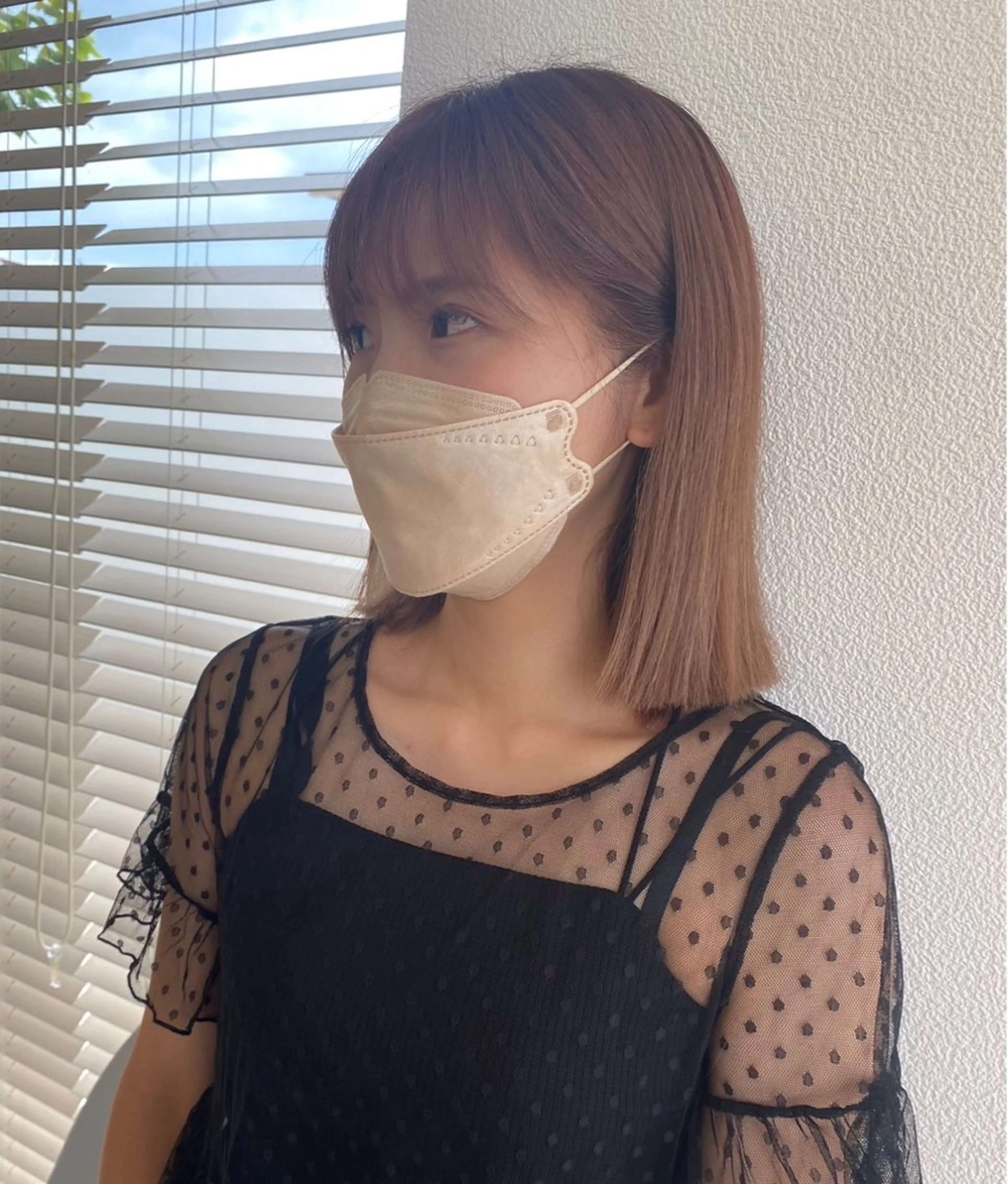 ミディアム ボブ ufufu所属・境 菜摘のヘアスタイル