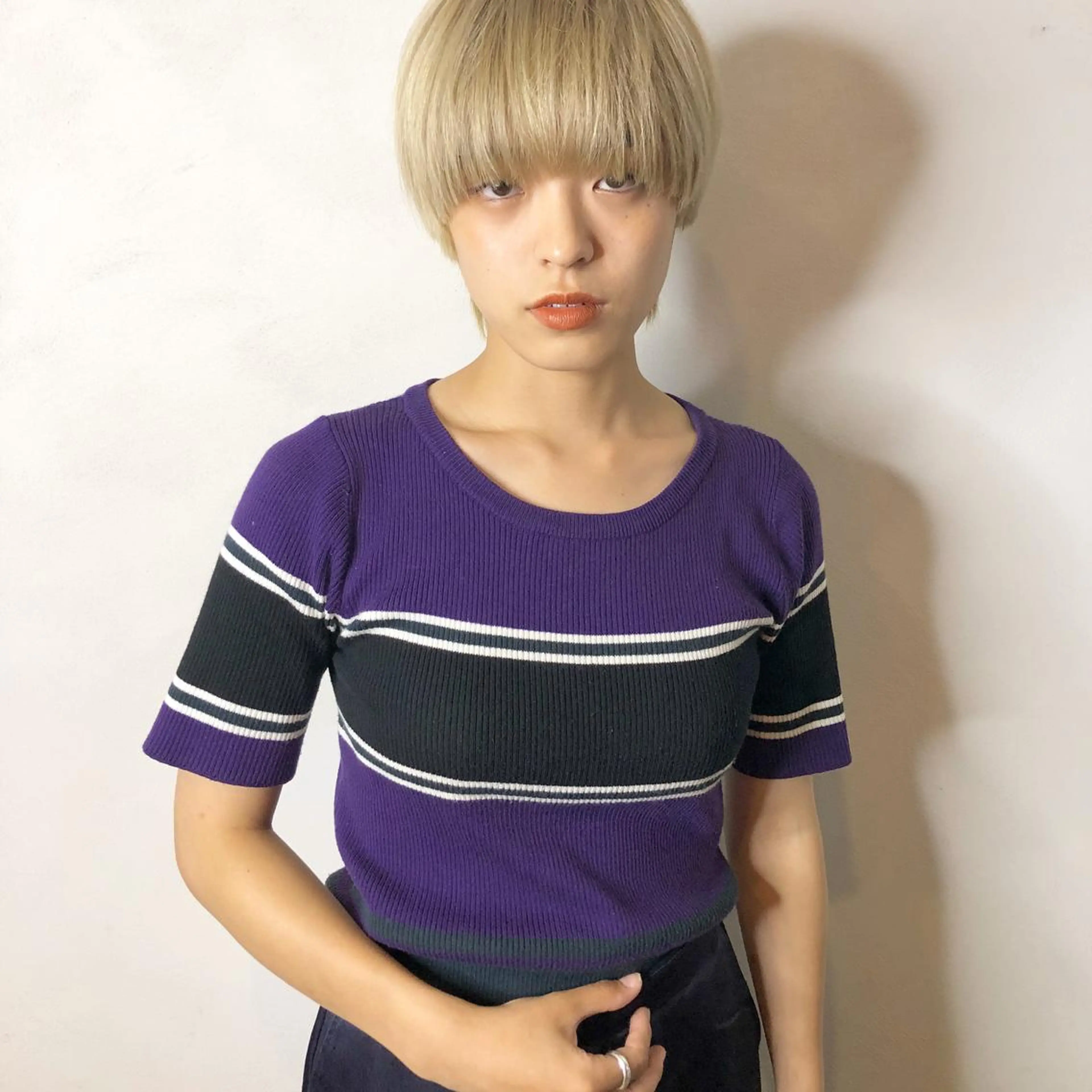 ショート カラー カラーモデル募集中 美容室ハピスのヘアスタイル