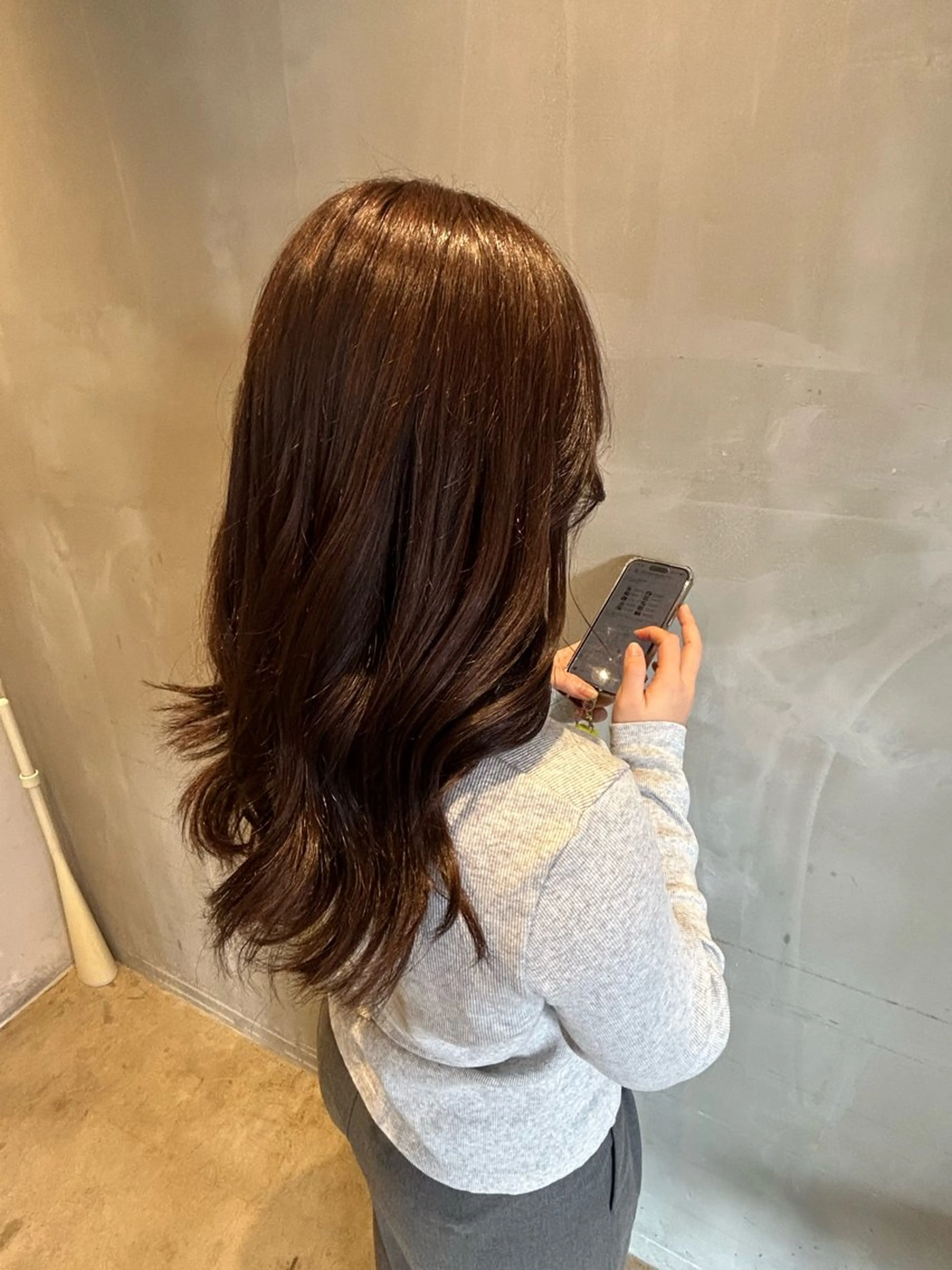 セミロング ブリーチ/ハイトーン /透明感のヘアスタイル