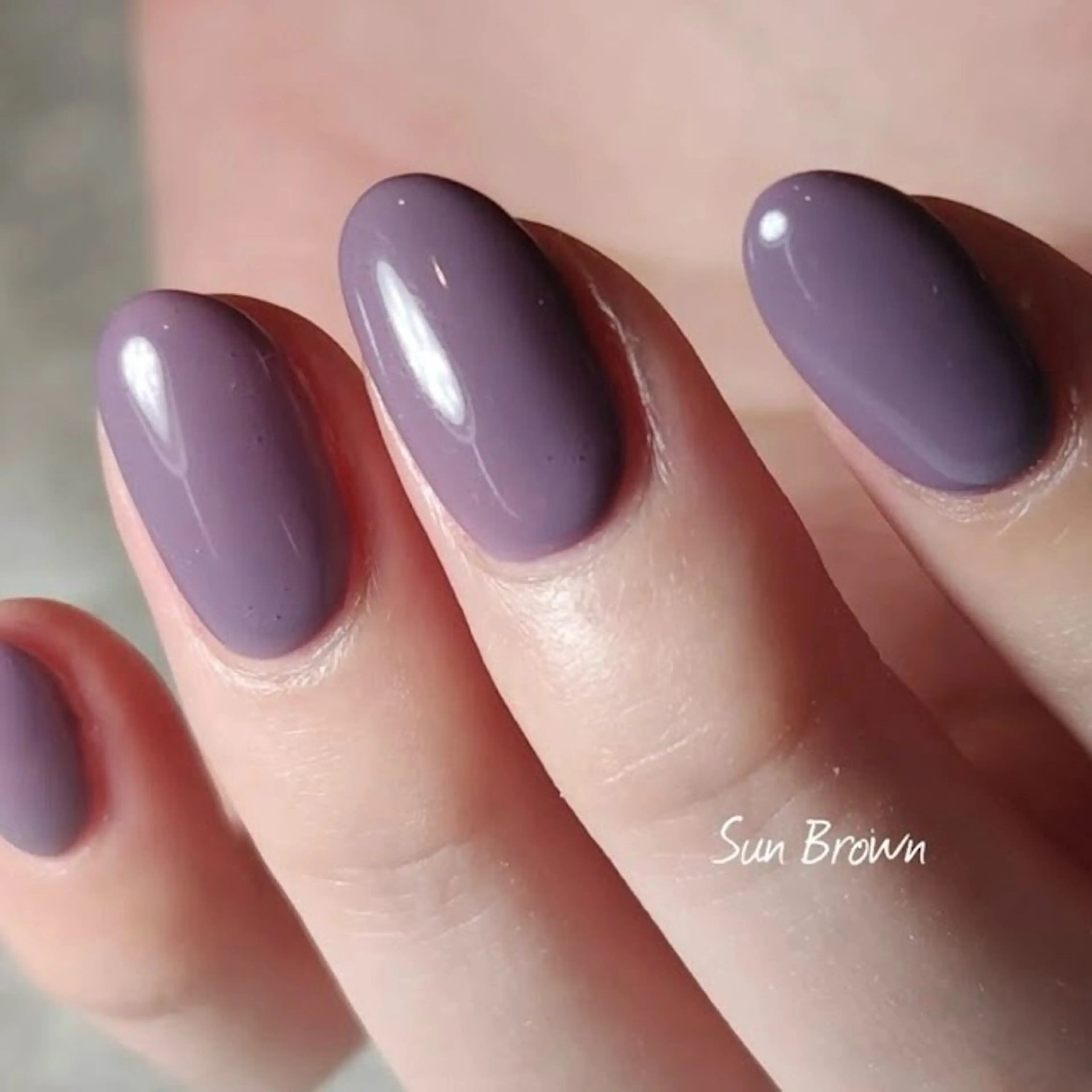 ネイル ワンカラーネイル ハンドネイル Sunbrown Mireiのネイルデザイン