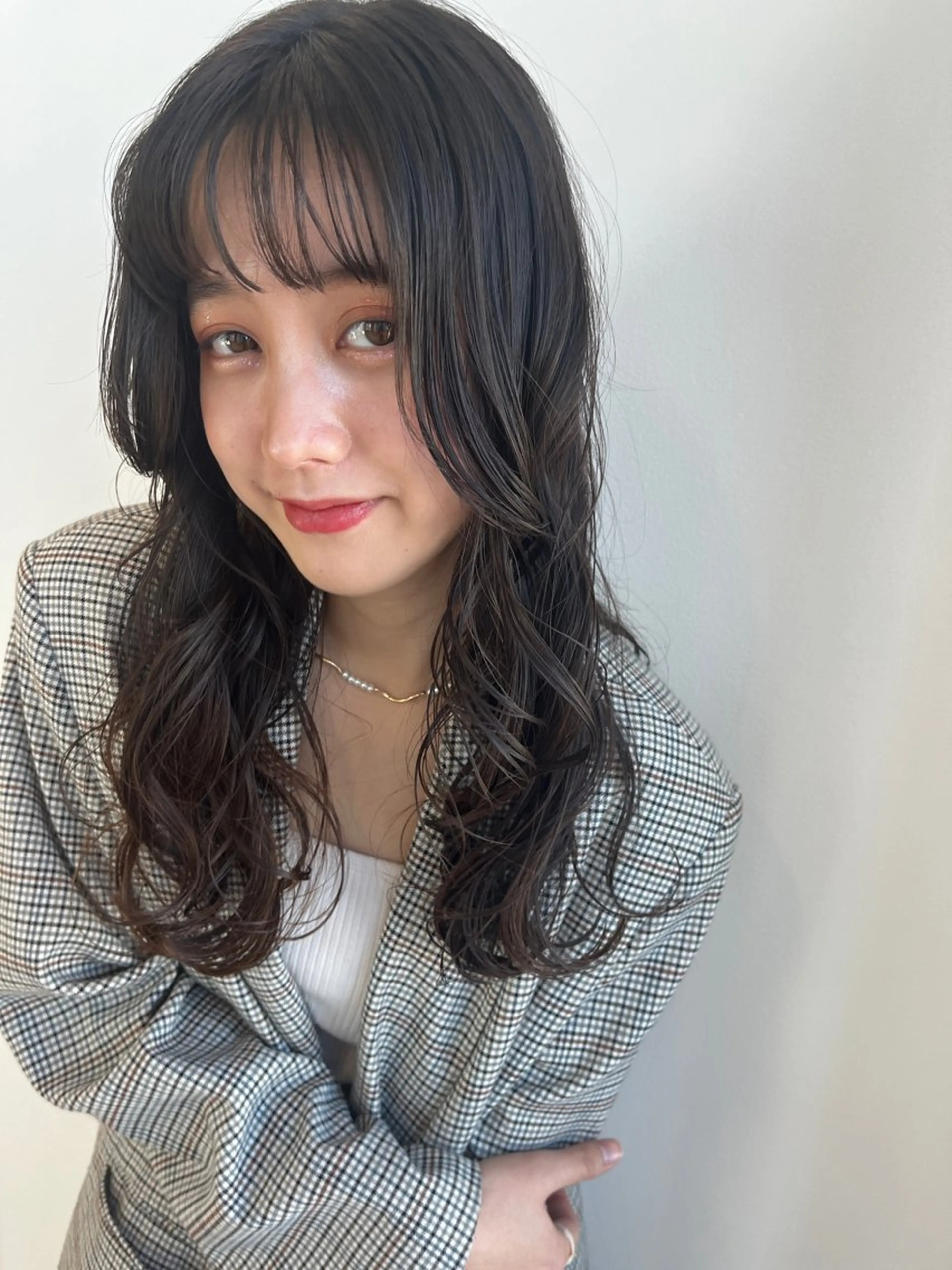 ロング カラー ブラウンカラー グレージュ ナチュラルブラウン ツヤカラー🫧Sae ネイルモデル募集中のヘアスタイル