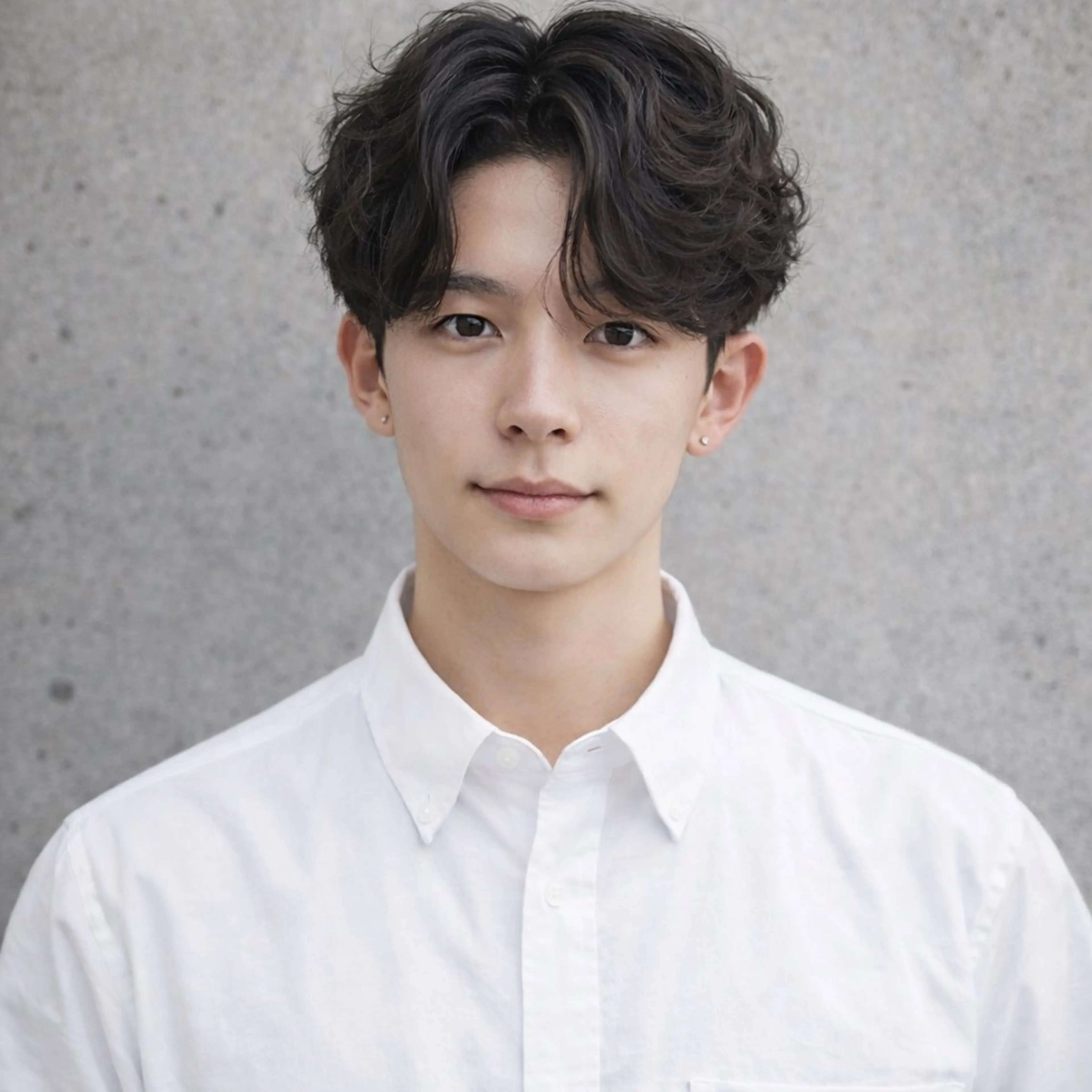 メンズ カット パーマ シャドウ/フェザー ニュアンスヘアメンズのヘアスタイル