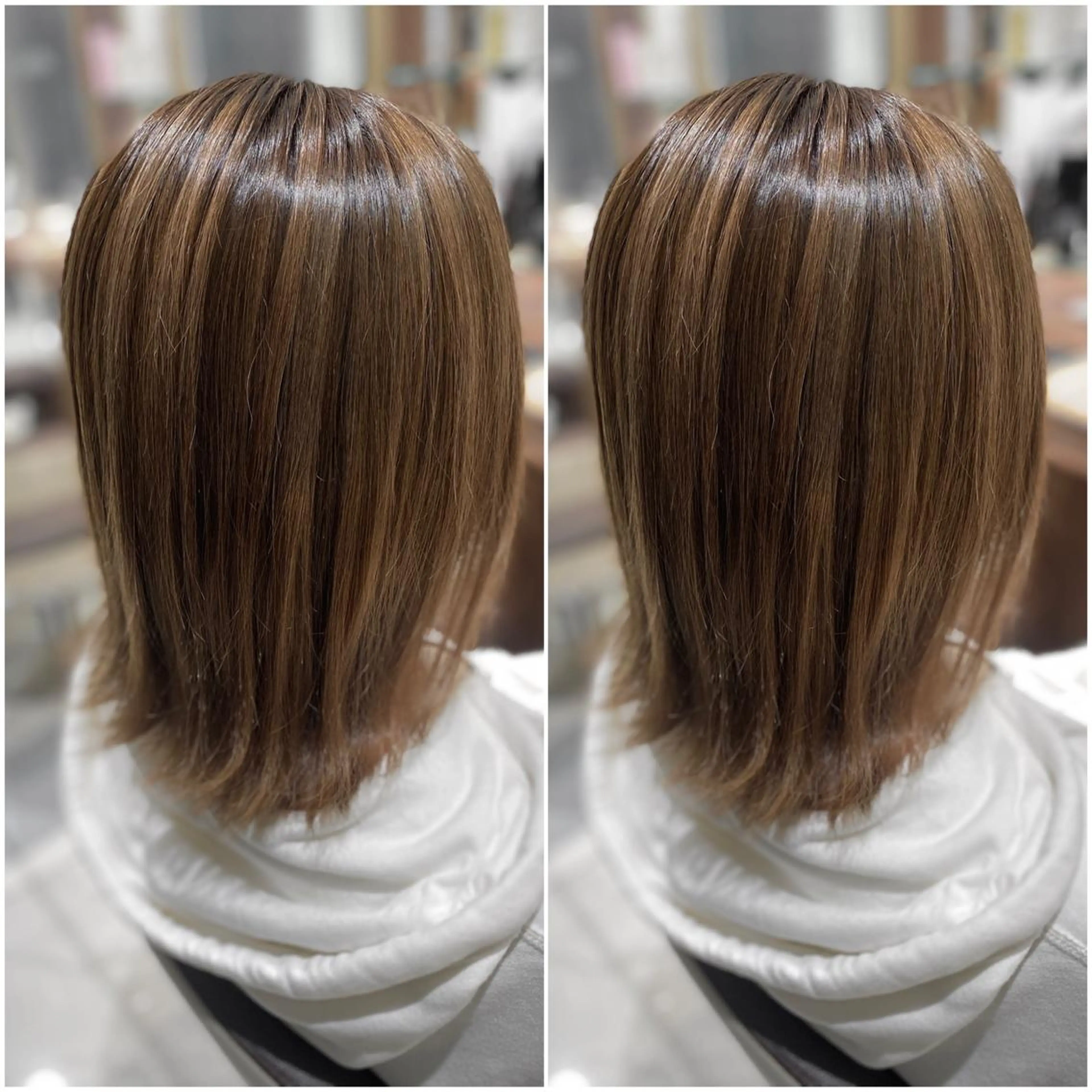 ミディアム カラー 全席個室　暖色カラー Zina松園優香🌸のヘアスタイル