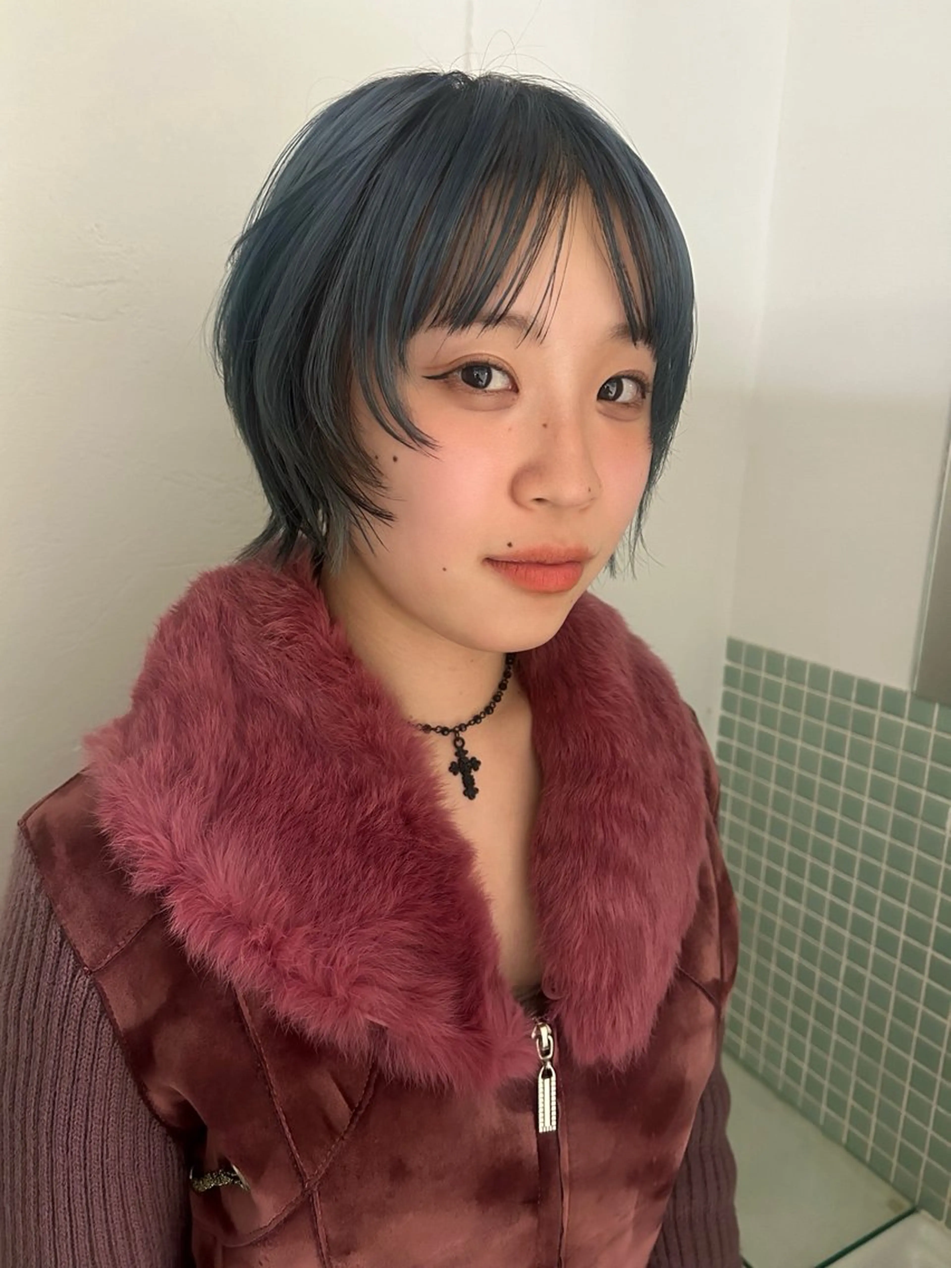 ショート カラー カット ヘアカラー トリートメント 心斎橋/レイヤー/ ブリーチ/モエのヘアスタイル