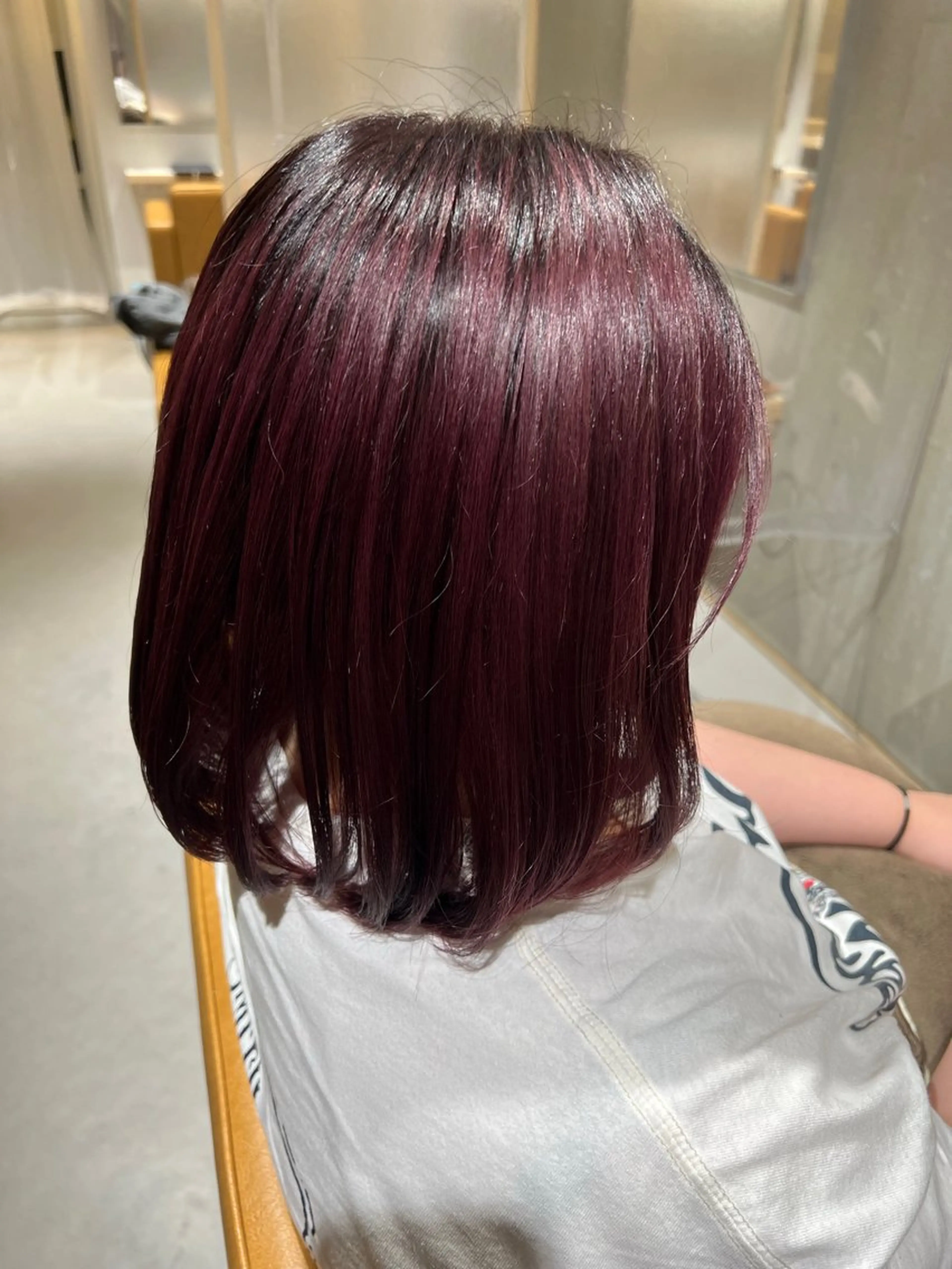 ショート カラー ブリーチ ダブルカラー レッドカラー ❀ 涼華のヘアスタイル