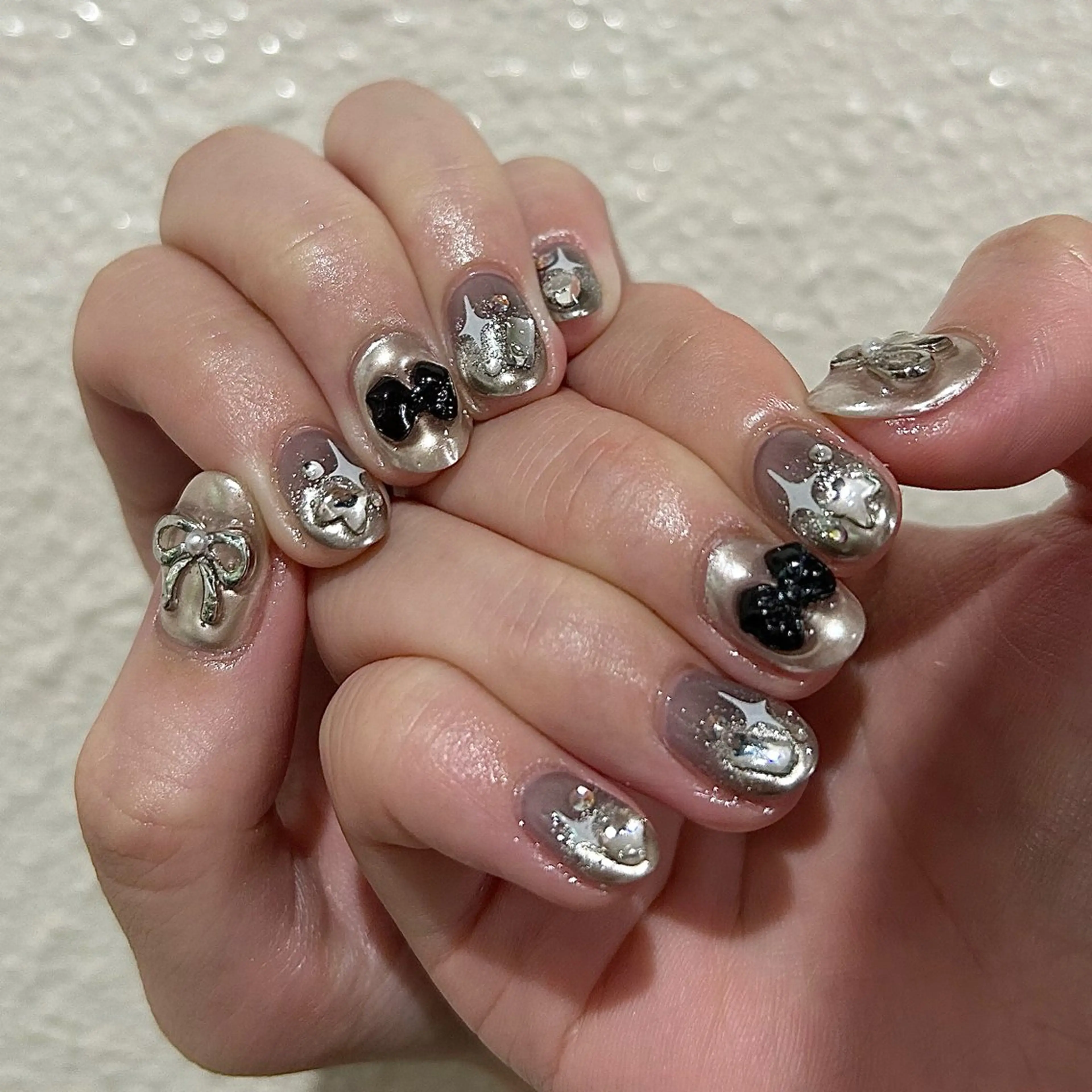 ネイル パラあり！フィルイン 美フォルムのネイルデザイン