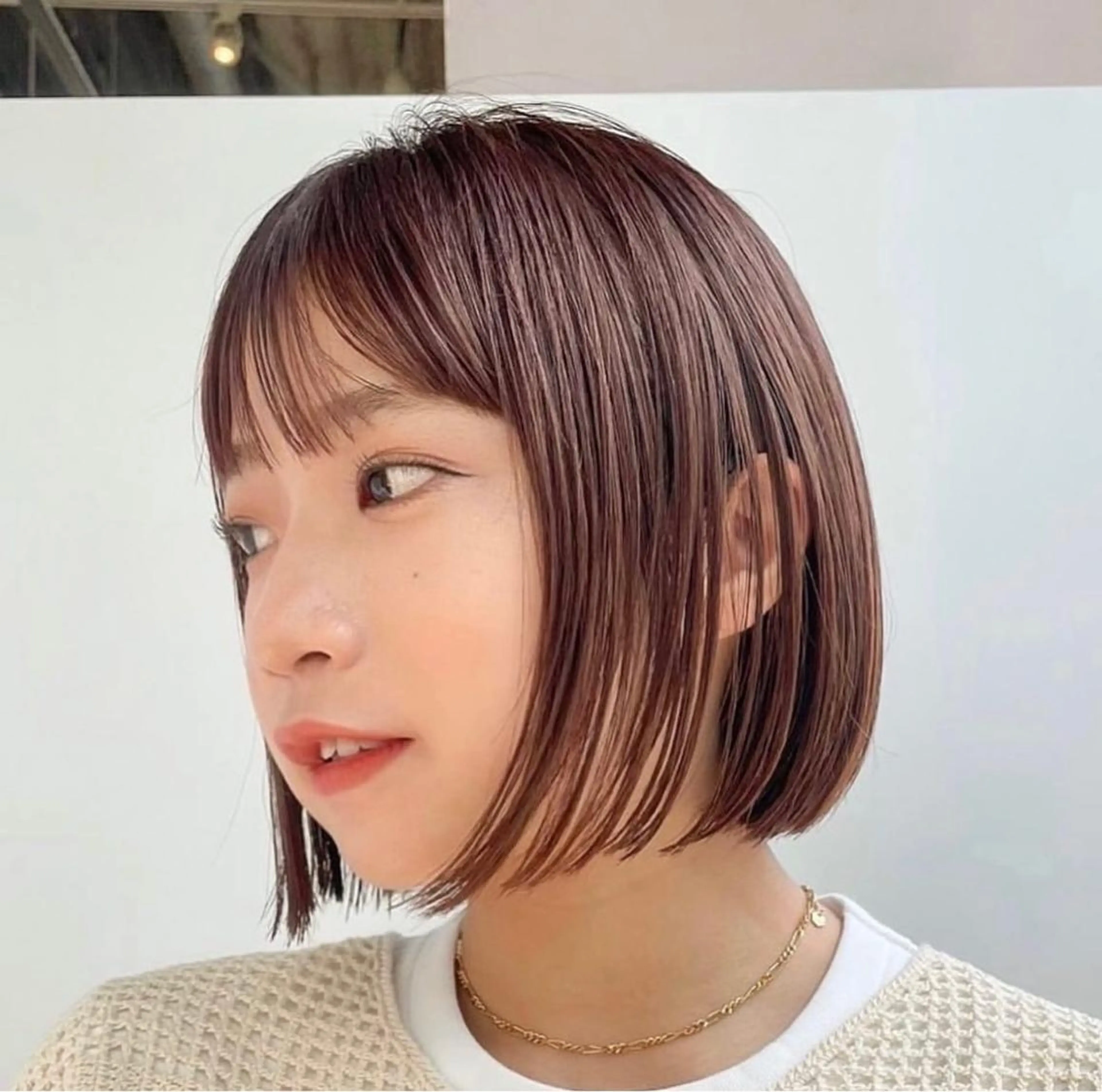 ショート カラー ボブ カット ヘアカラー トリートメント TOI所属・内野   龍海 / レイヤーカットのヘアスタイル