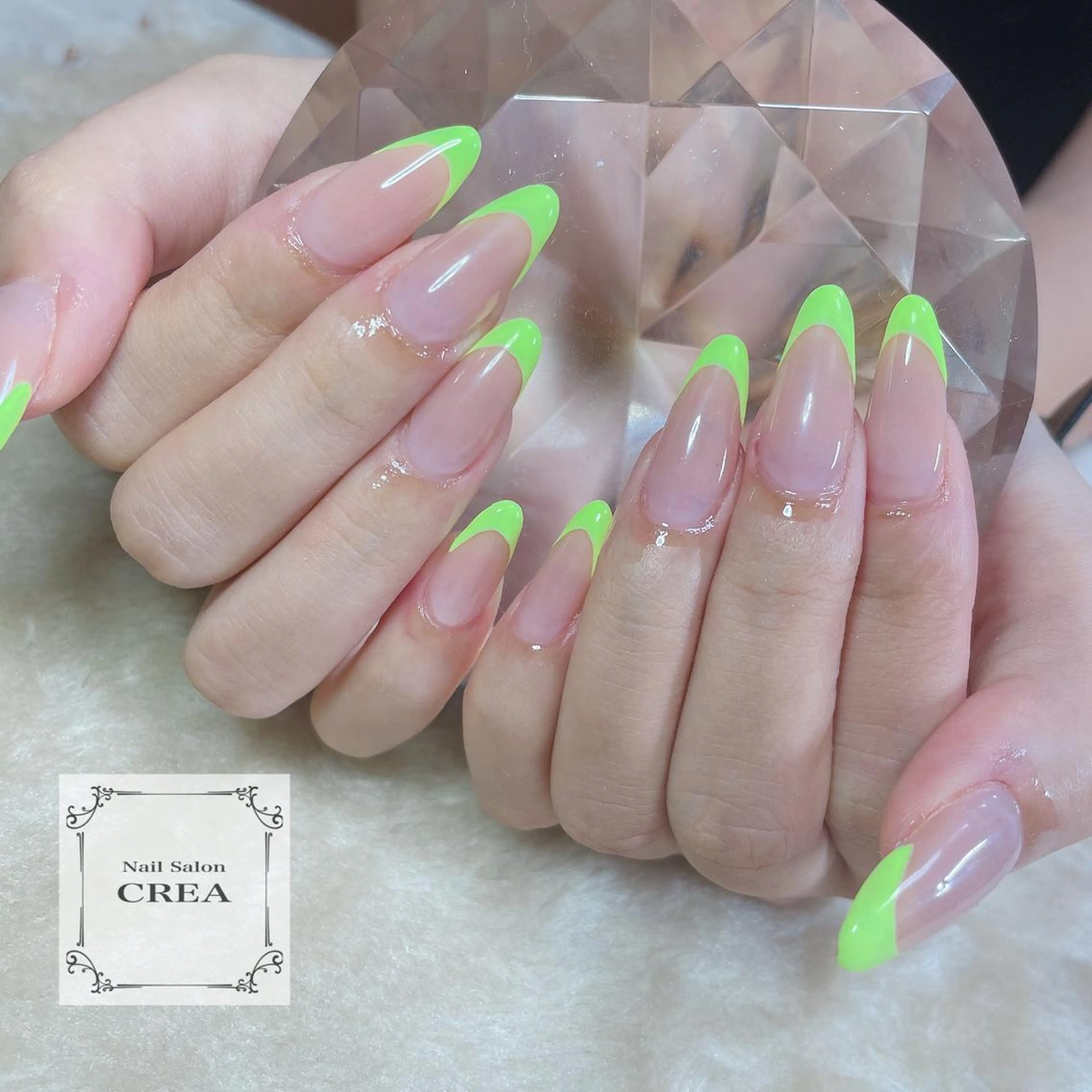 ネイル フレンチネイル スカルプネイル NailSalon CREAのネイルデザイン