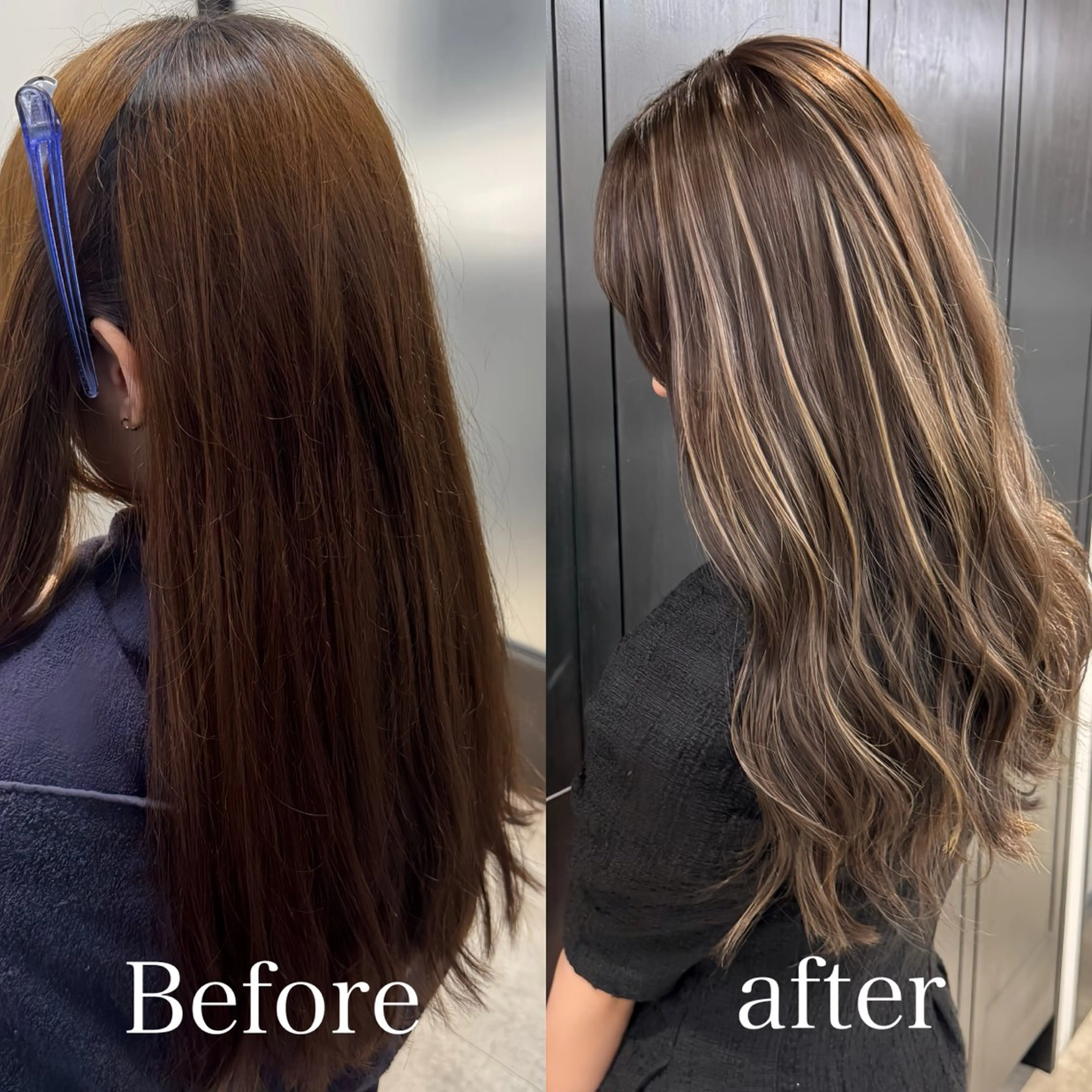 ロング カラー ブリーチ ケアブリーチ 透明感カラー ダブルカラー ハイライトカラー カット ヘアカラー ハイライト／髪質改善 裕樹のヘアスタイル