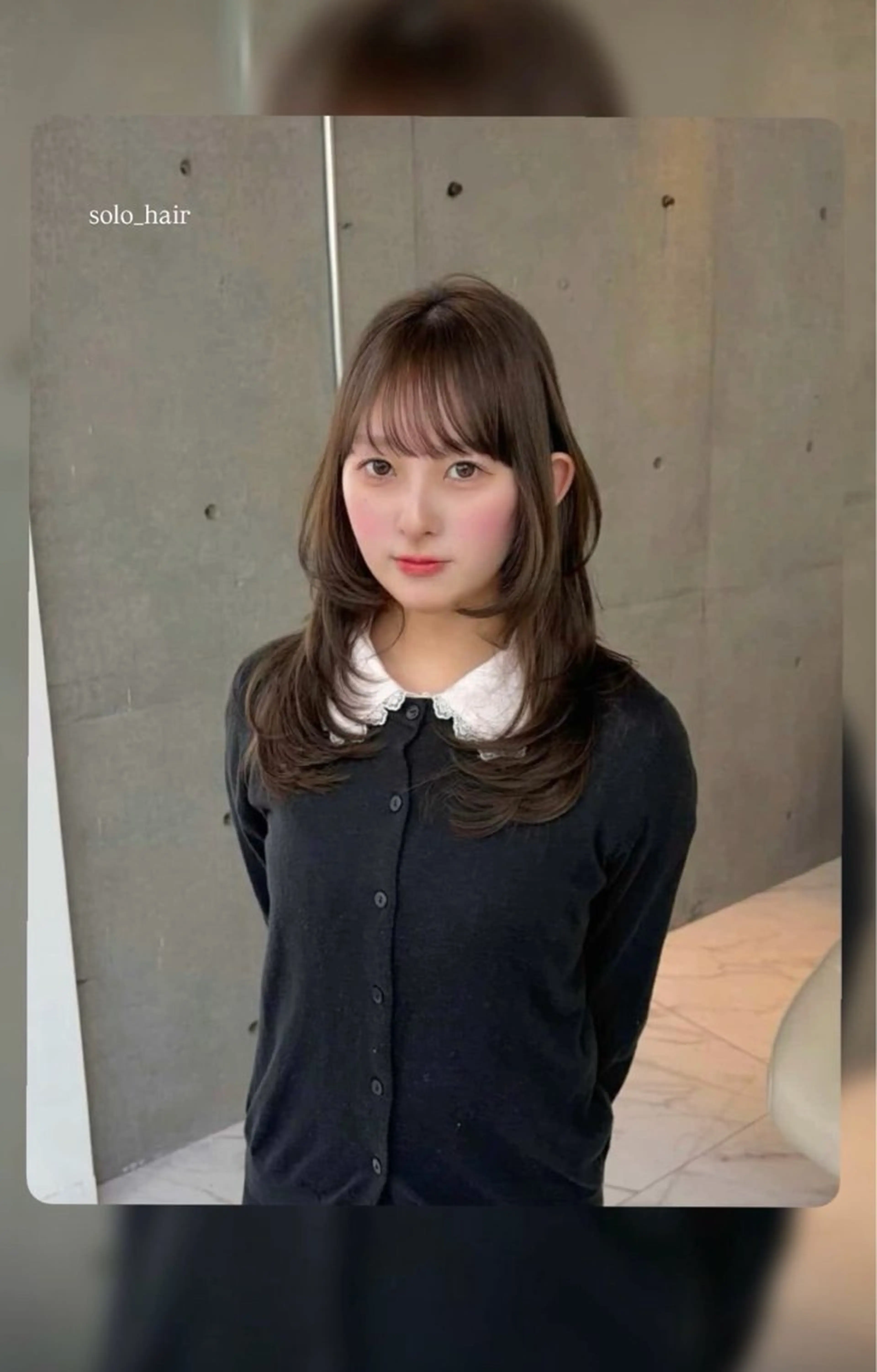 セミロング カット kusada toshiのヘアスタイル