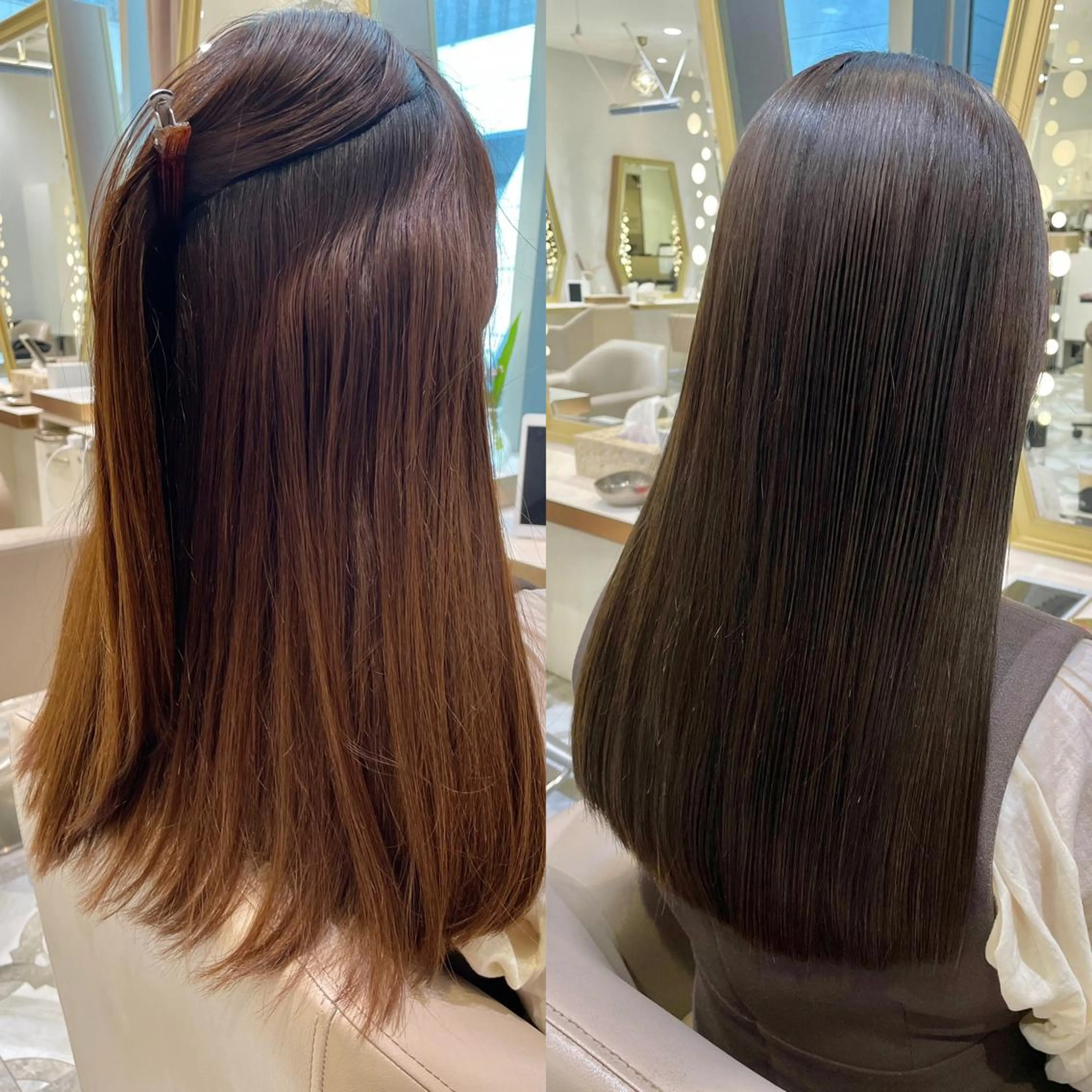 ミディアム 縮毛矯正 トリートメント 【乾かすだけの感動】 松田創太のヘアスタイル