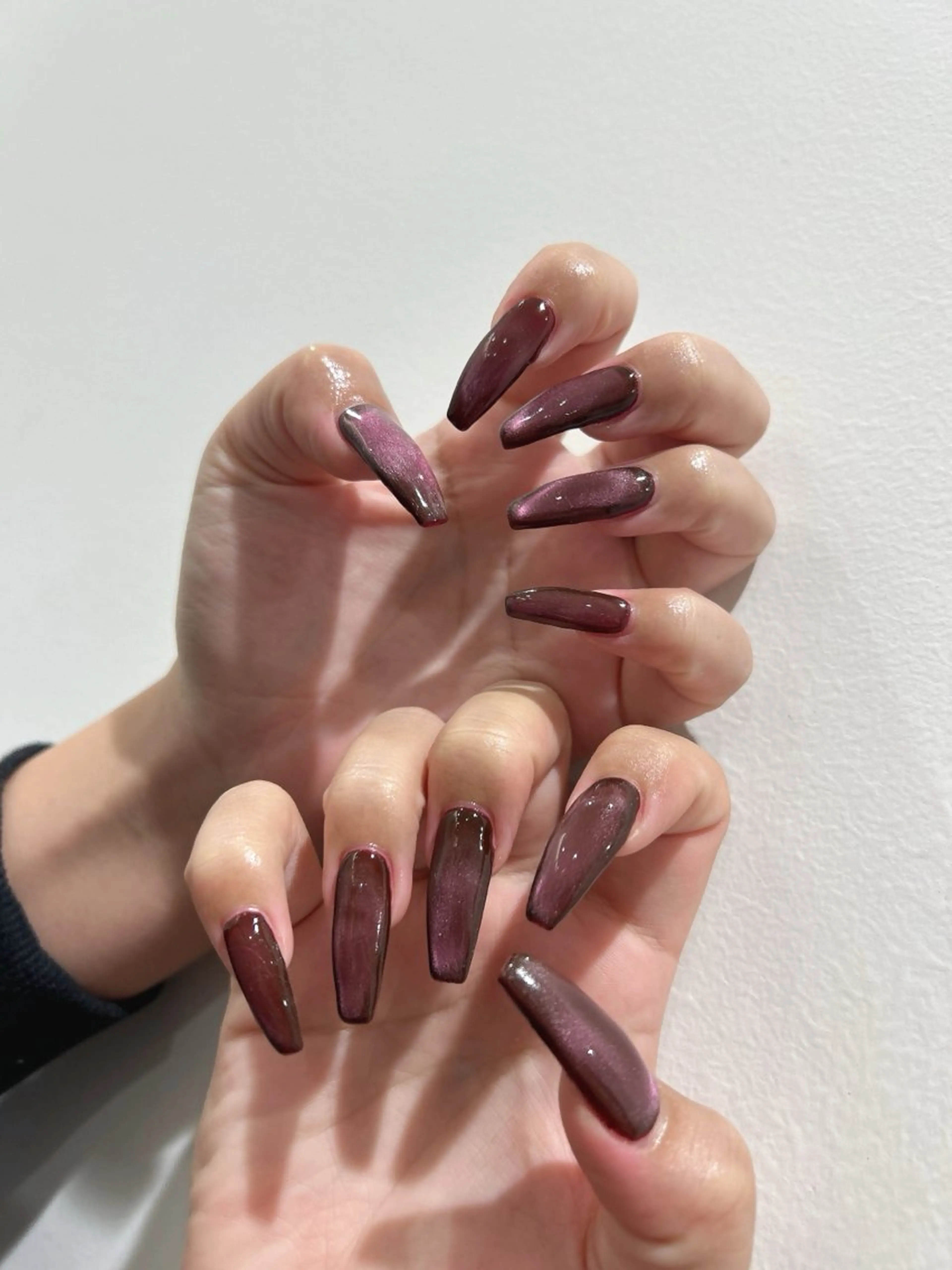 ネイル マグネットネイル ワンカラーネイル ハンドネイル tote. sumileのネイルデザイン