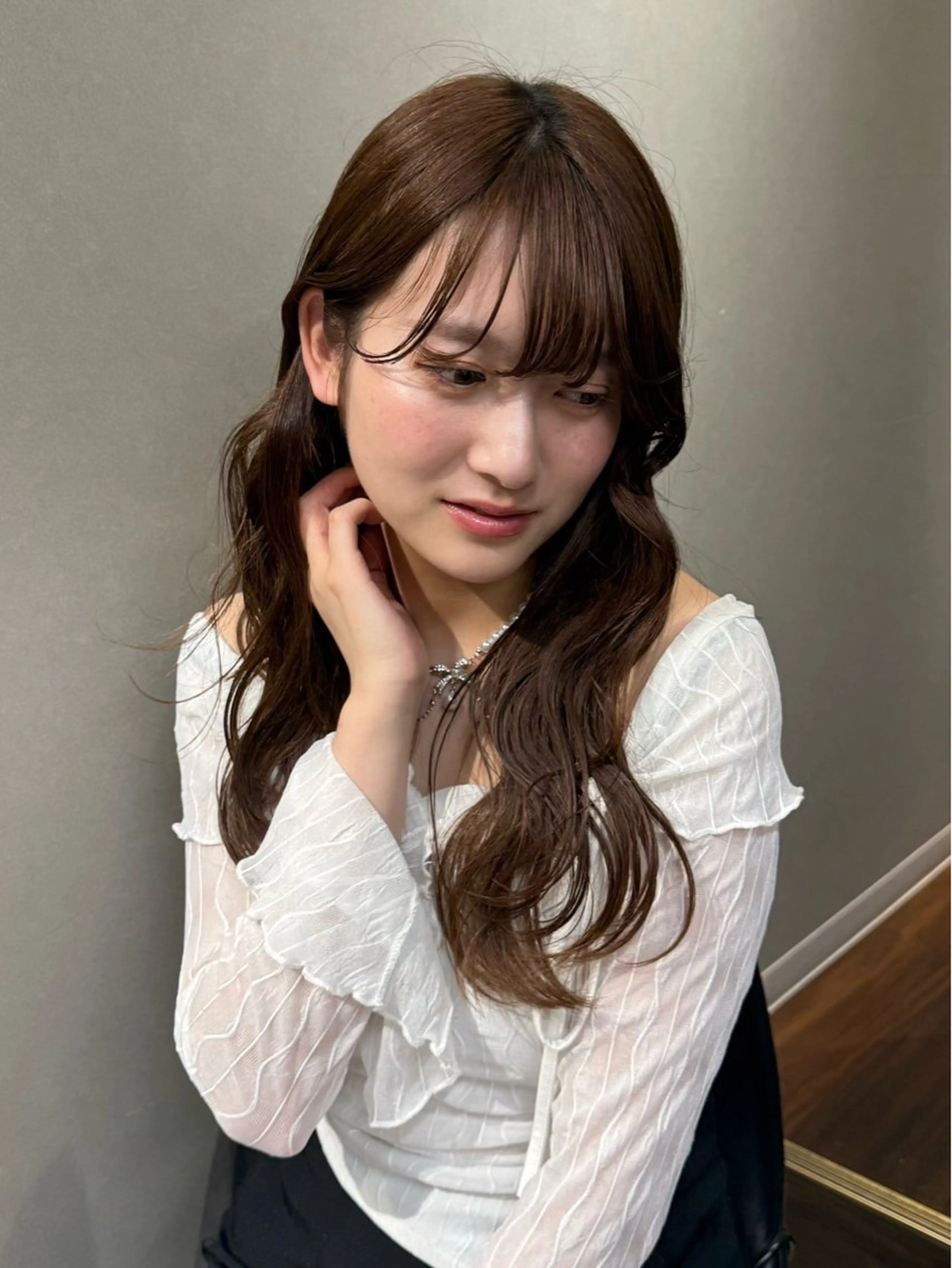 セミロング カラー ヘアカラー トリートメント "Daisy" Rio /大名・天神のヘアスタイル