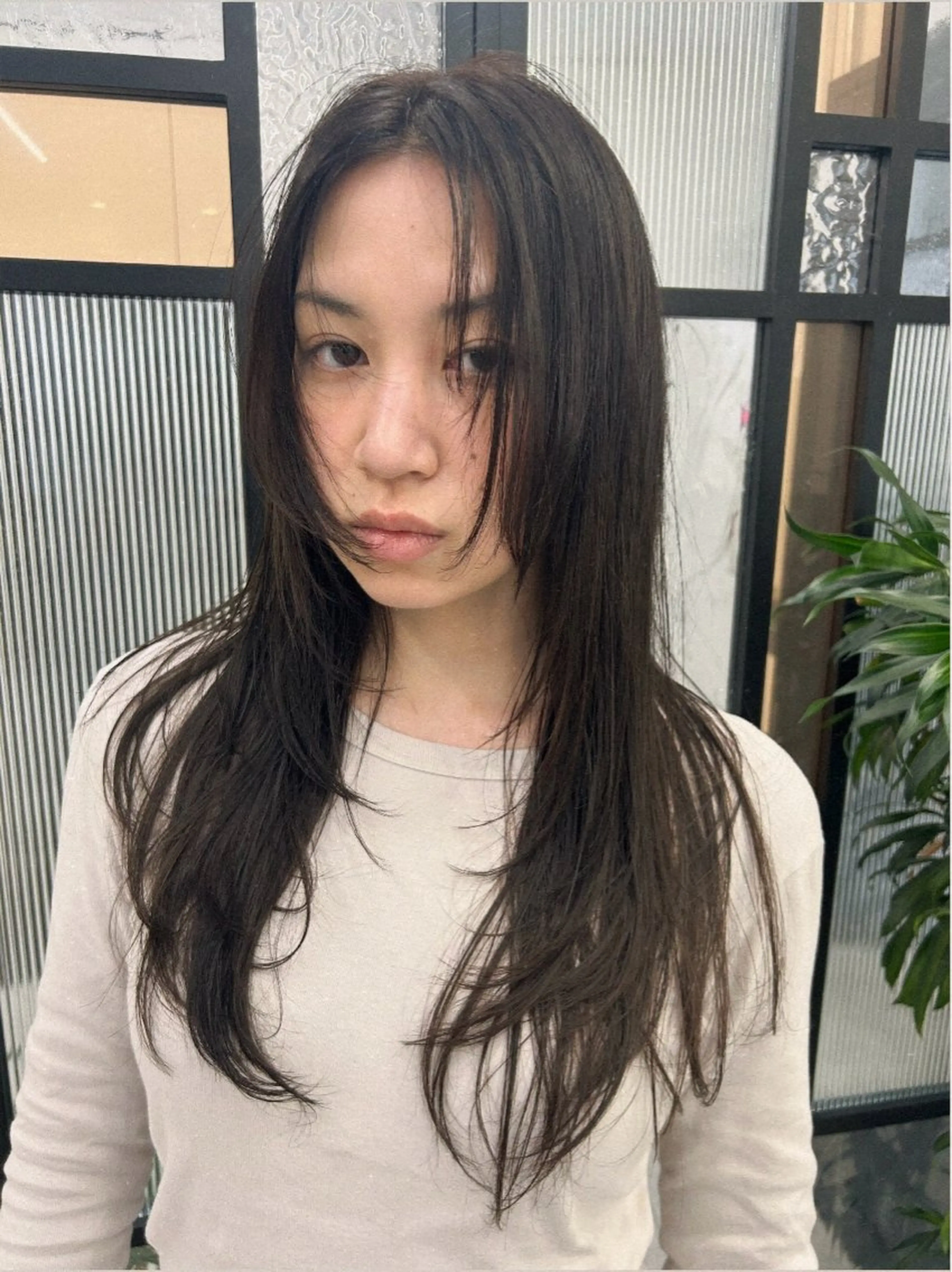 ロング ハッシュカット レイヤーカット 髪質改善/艶カラー /レイヤーカット💛のヘアスタイル