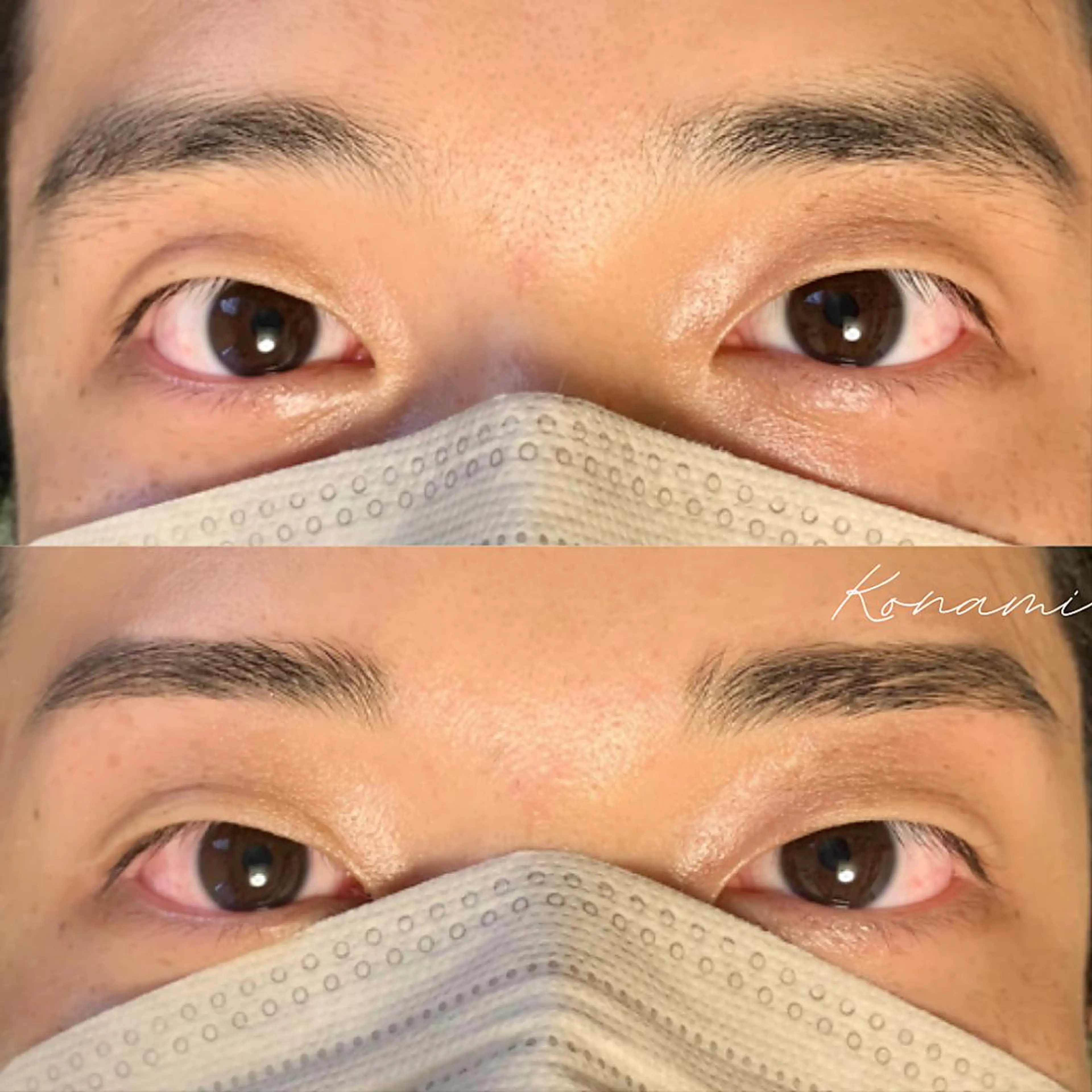 メンズ アイブロウ メンズアイブロウ シードリン 府内店 小波のヘアスタイル