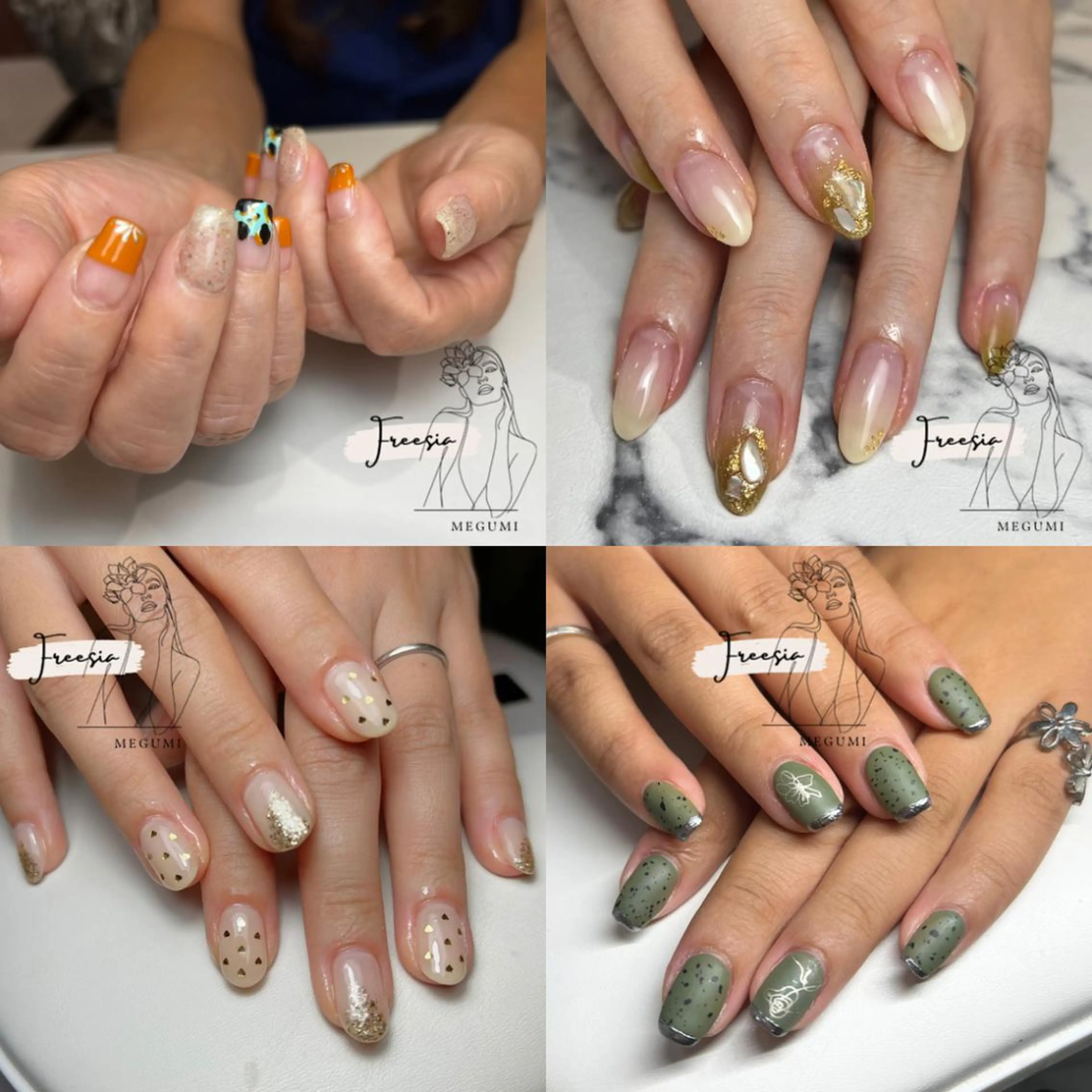 定額デザイン💅✨6800yen〜 ※付替オフは自店4週以内無料・以後500円 / 他店：初回無料・2回目以降700円の写真