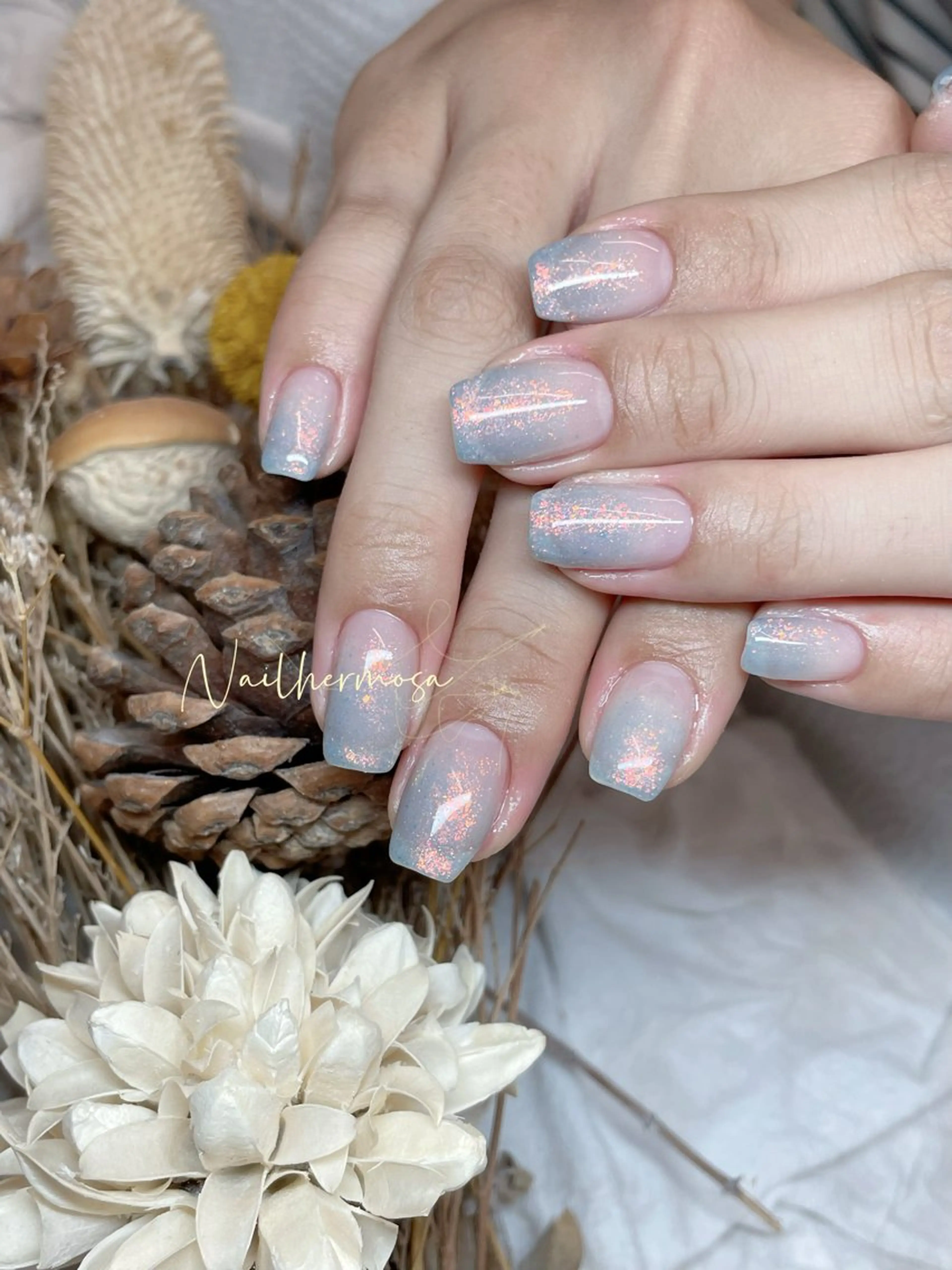 ネイル 長さ出し フラッシュネイル フットネイル ジェルネイル マグネットネイル ハンドネイル ネイル エルモサのネイルデザイン