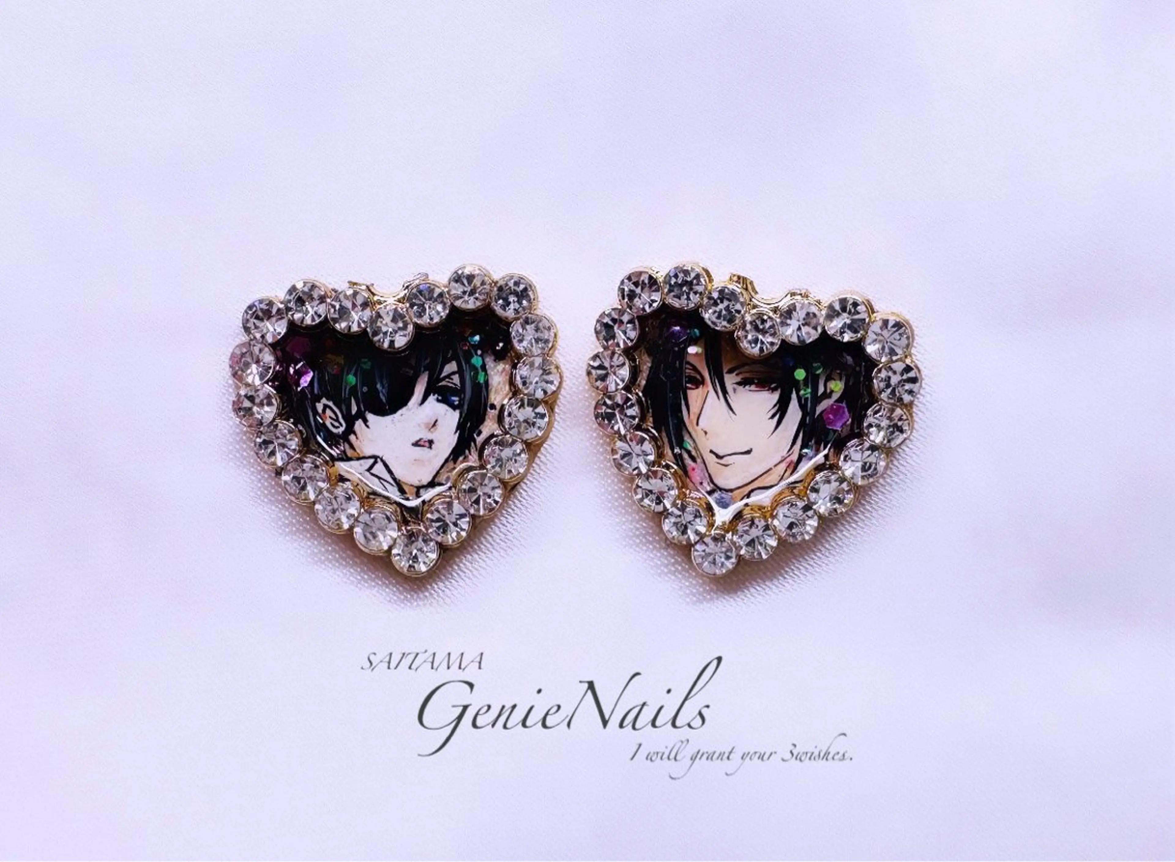 メンズ ネイル アートネイル 長さ出し ロングネイル 持ち込み ハンドネイル Genie Nailsのネイルデザイン