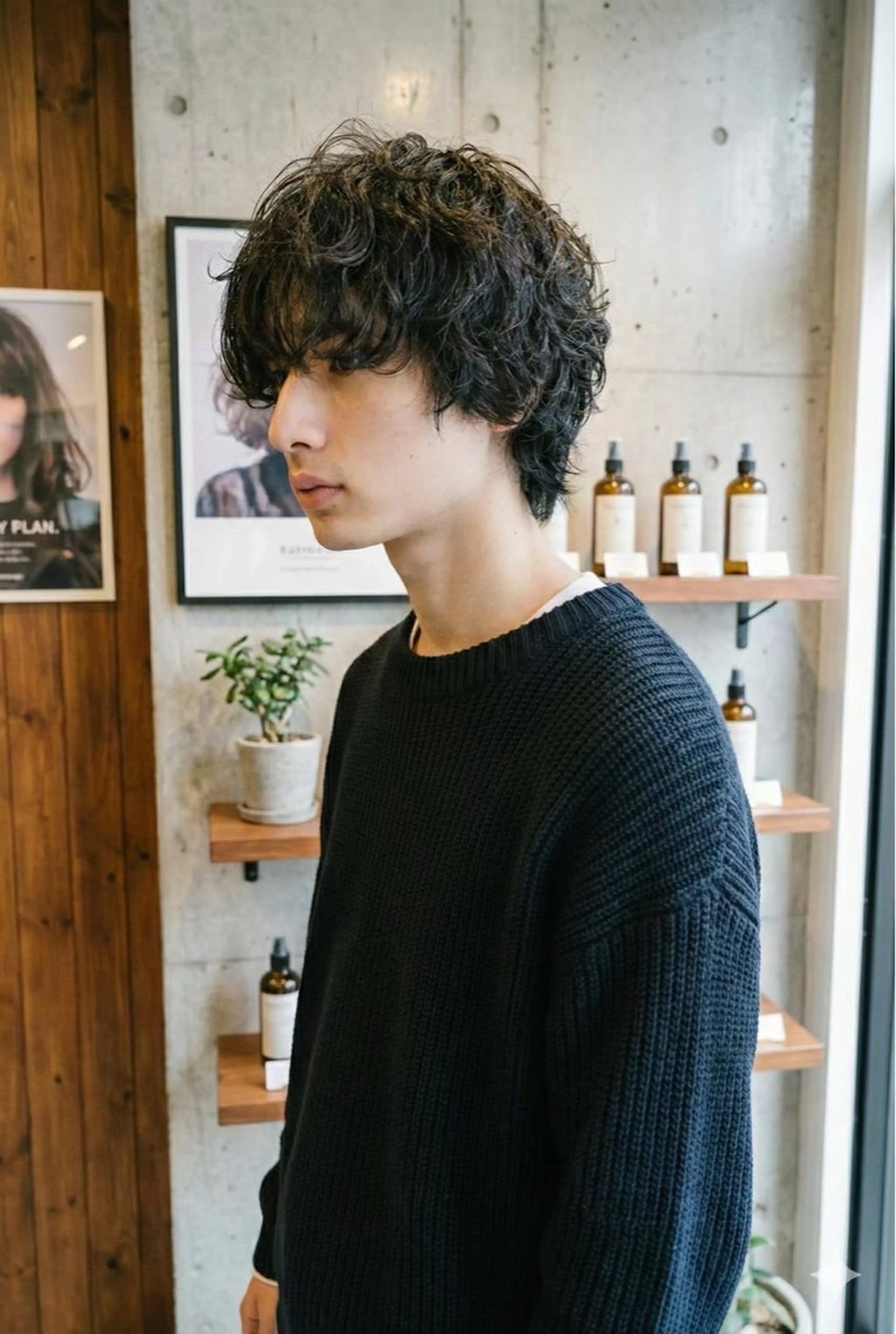 パーマ メンズ 戸澤 彪我のヘアスタイル