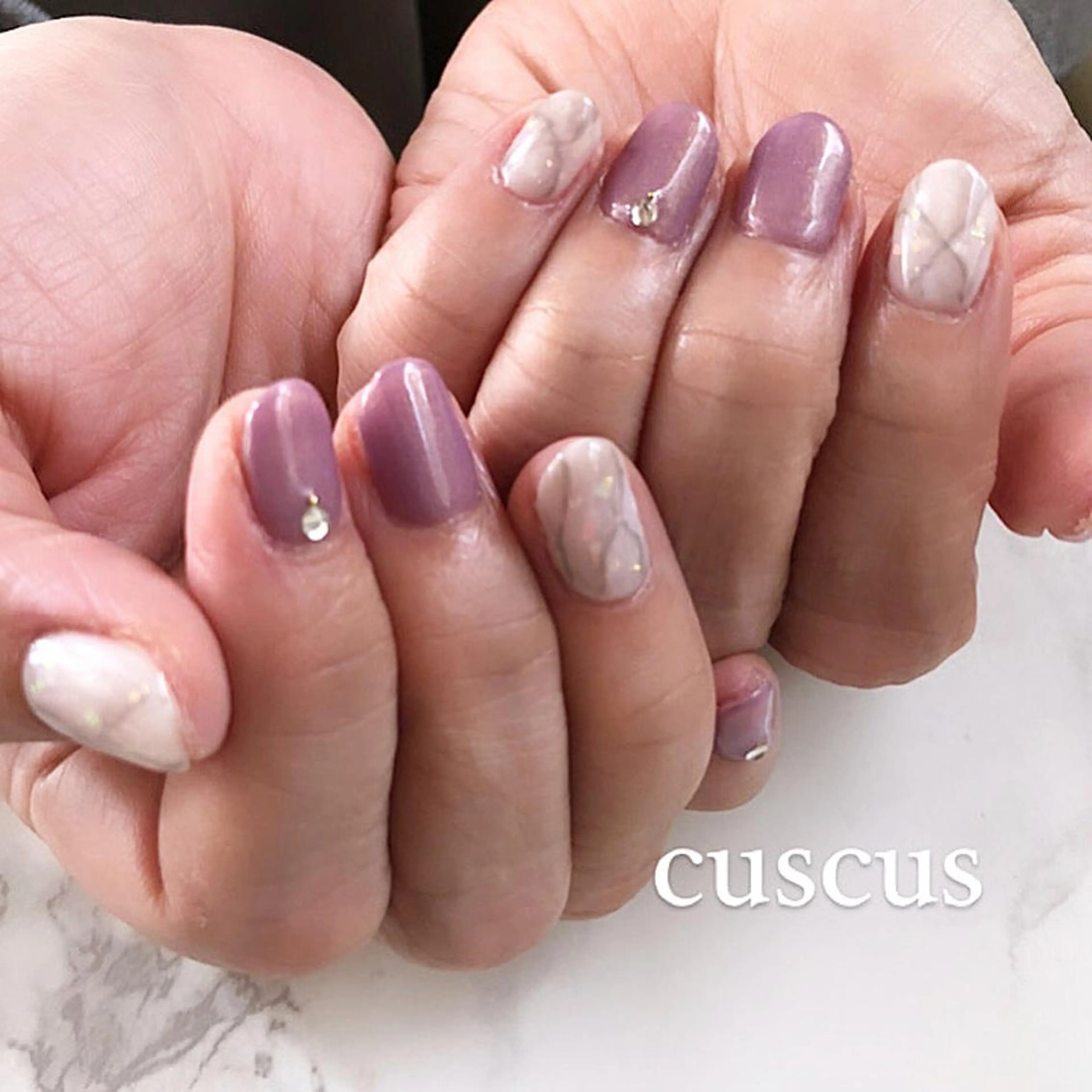 ネイル ハンドネイル ＣＵＳＣＵＳ …ｔ.akiのネイルデザイン