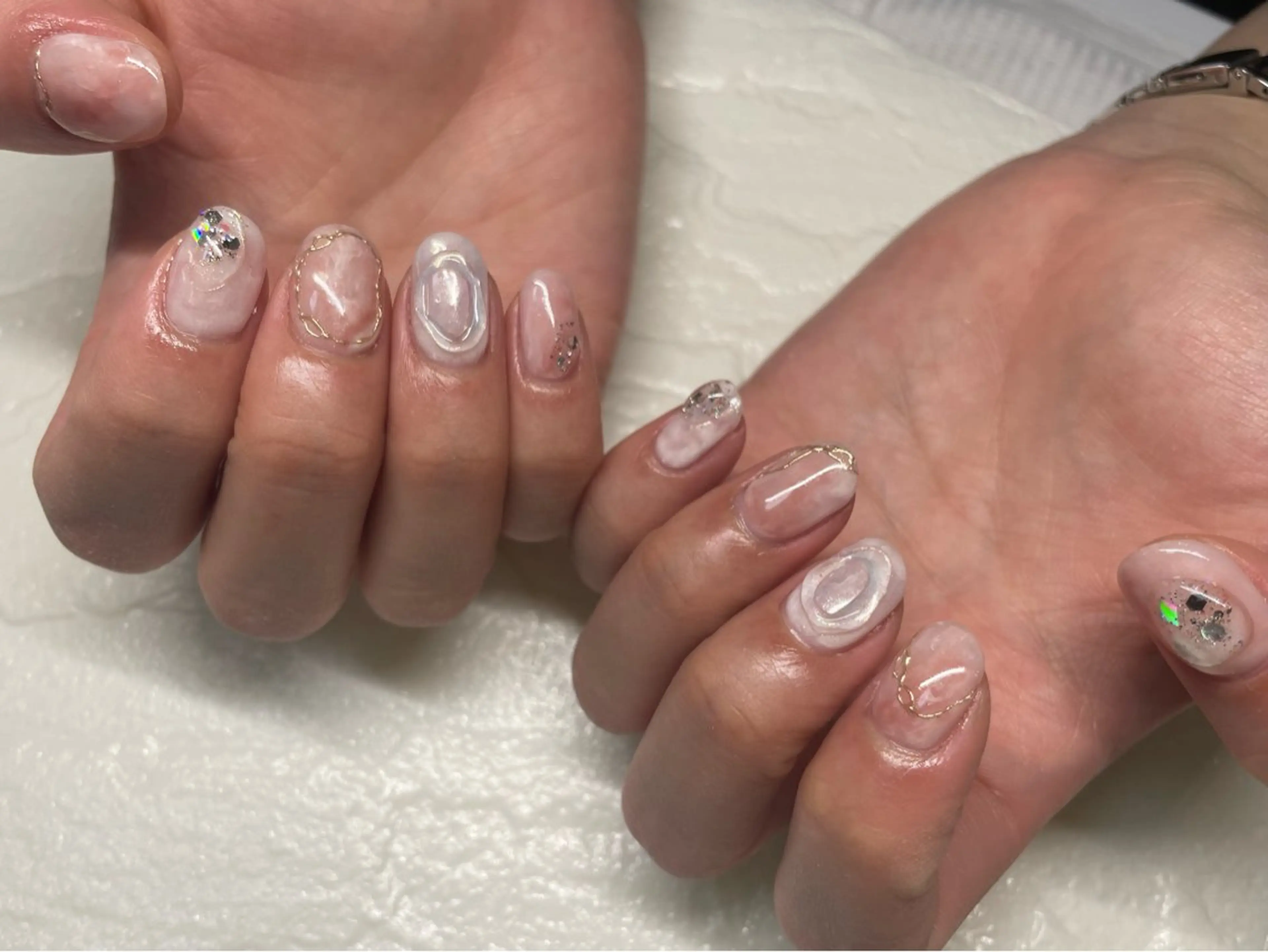 ネイル ハンドネイル Nail Blue512所属・Nailist MINORIのネイルデザイン