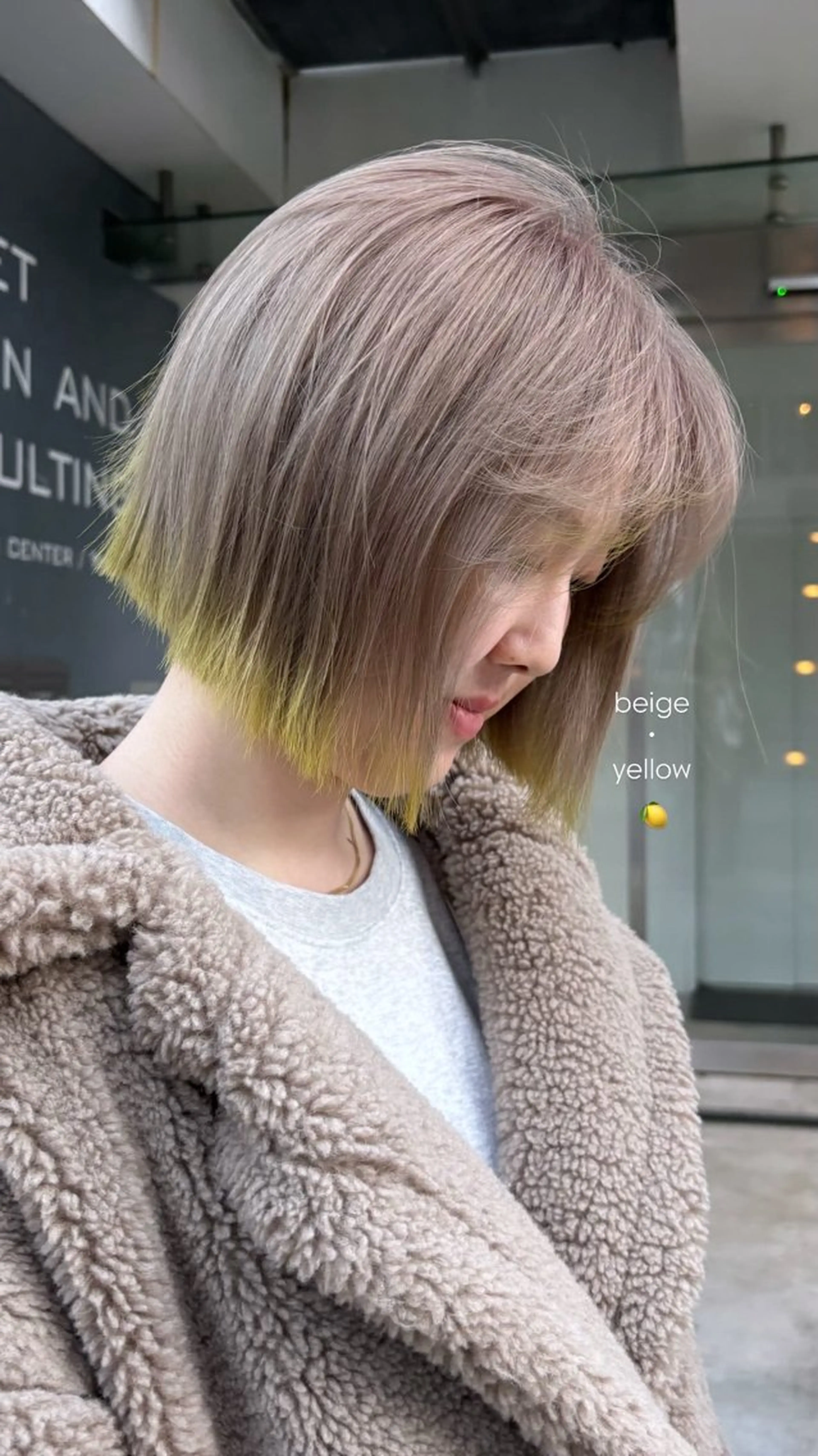 ミディアム ヘアカラー 盛れる透明感カラー・ momokaのヘアスタイル