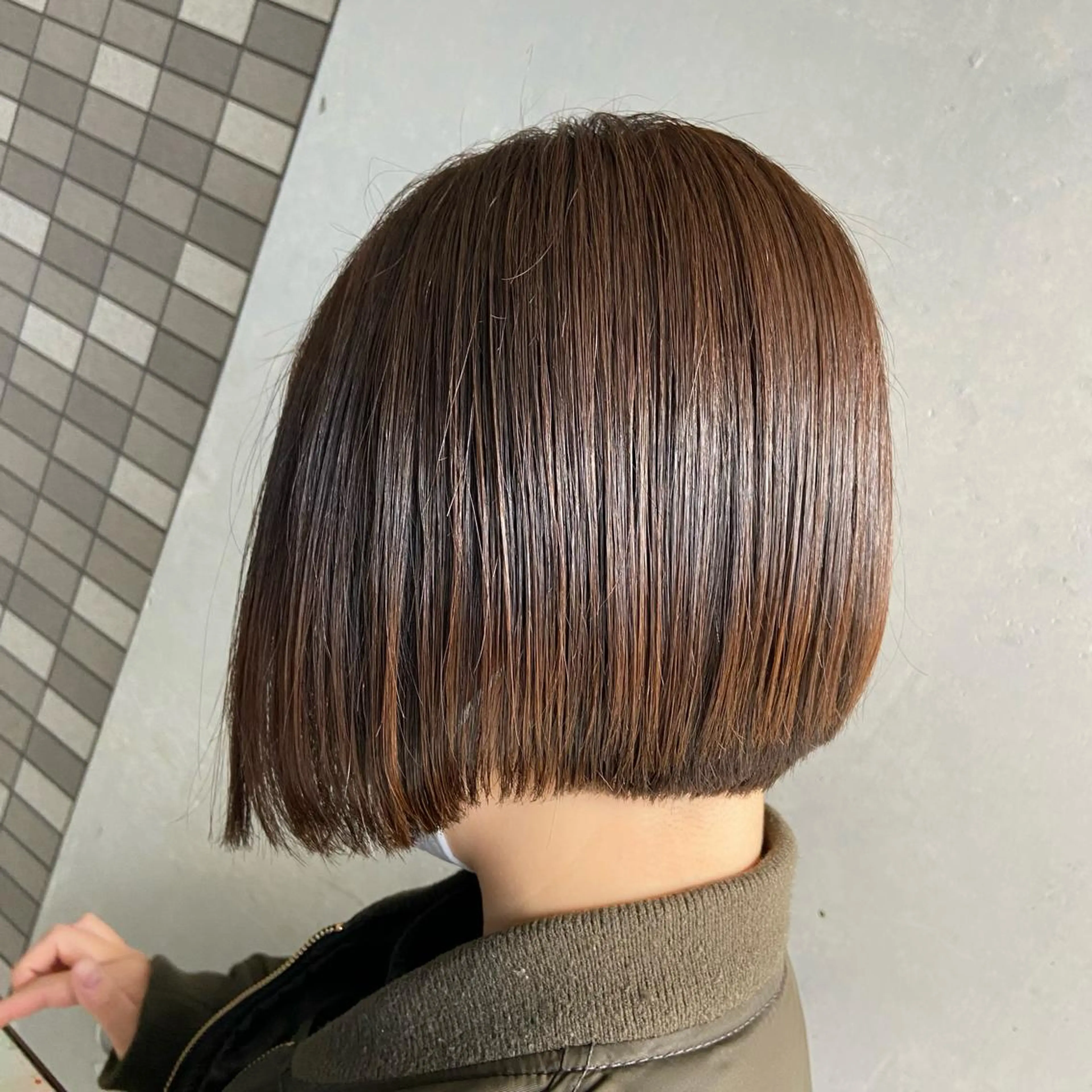 ショート カラー ボブ カット ヘアカラー 大人女性の艶カット カラー/菊池柊真🌟のヘアスタイル