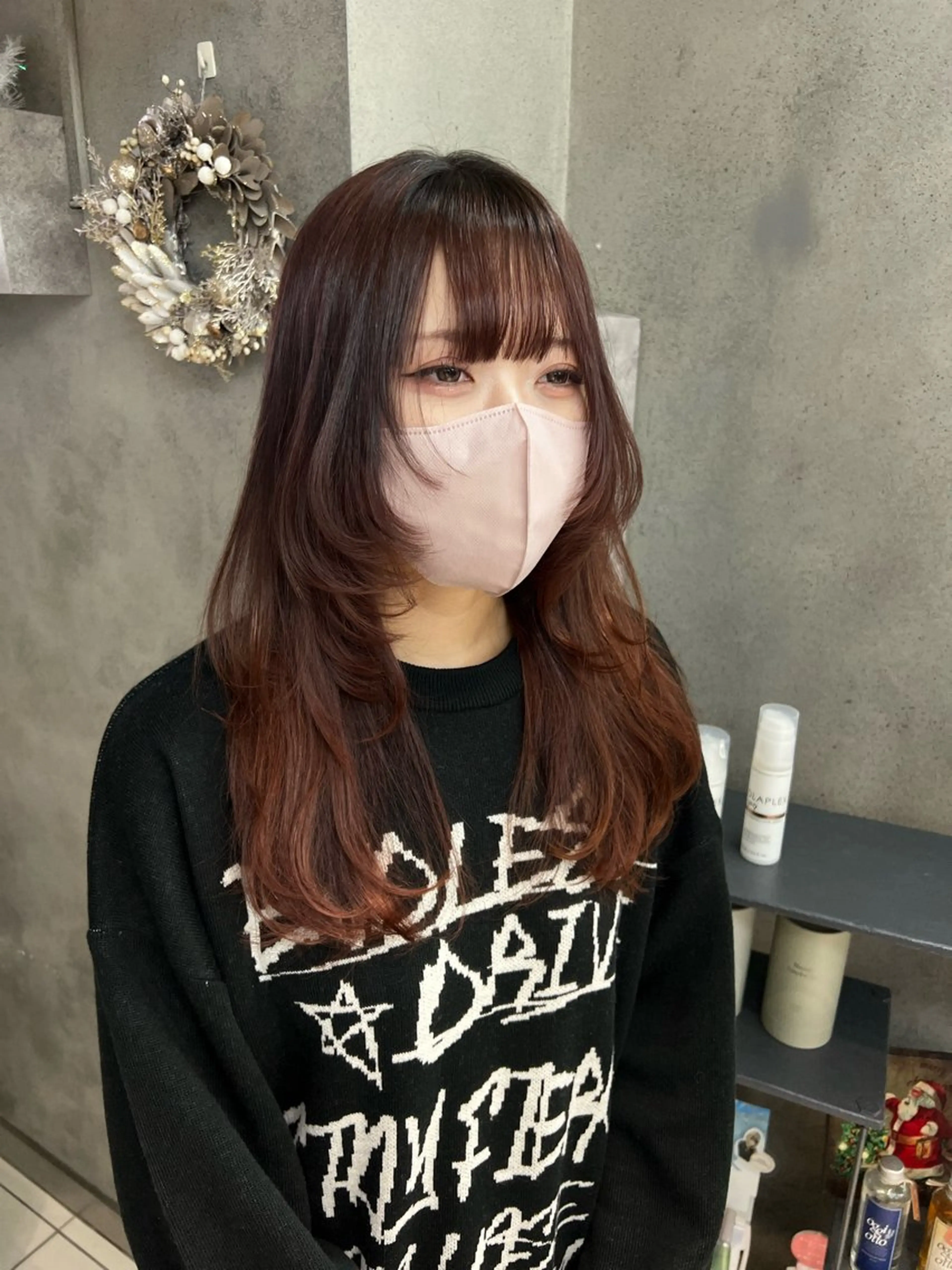 【ダメージ気になる方必見😵💫✨】カット+カラー+🎀Aujuaトリートメント🎀の写真