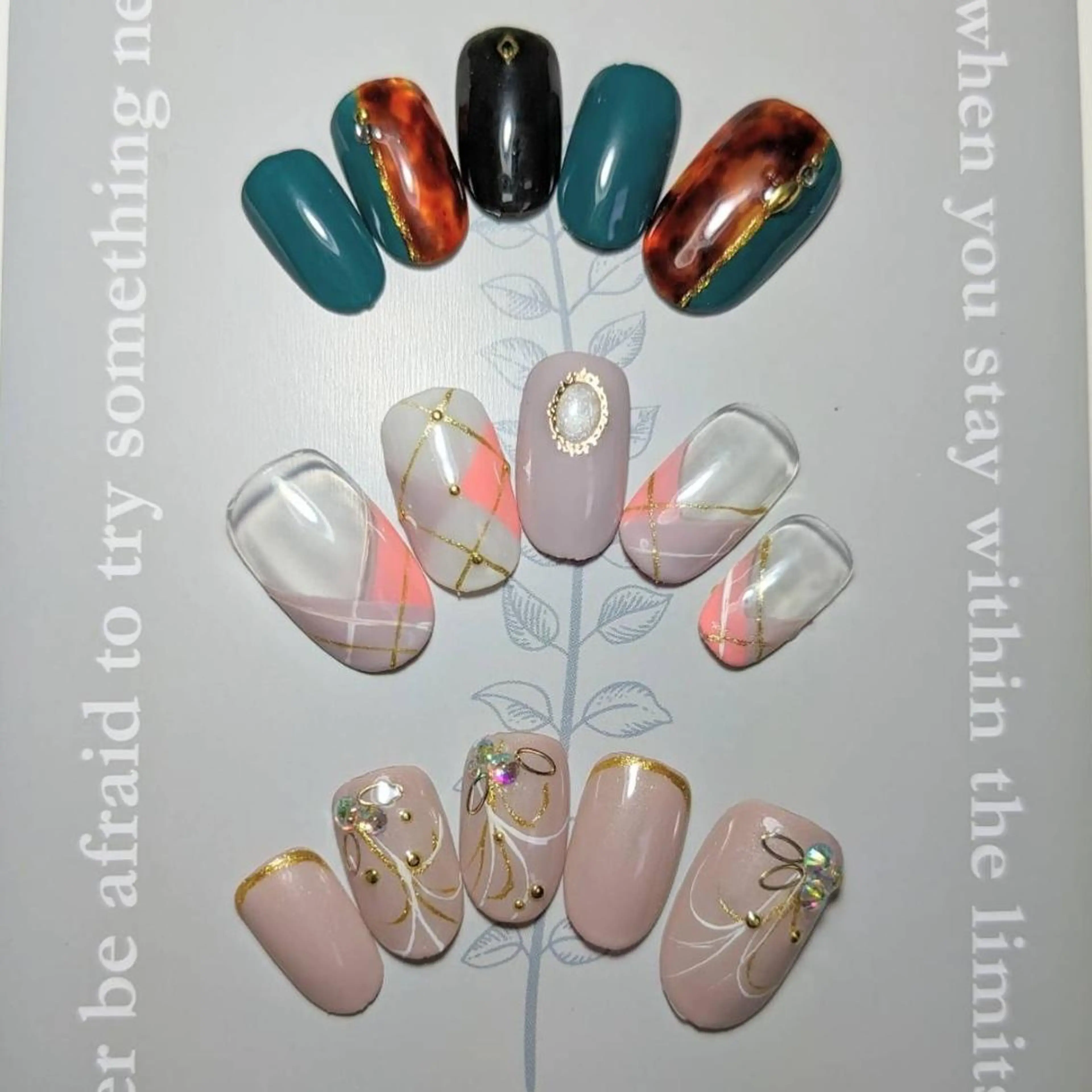 ネイル ゴージャス ハンドネイル ネイルサロンベルティ .keikoのネイルデザイン