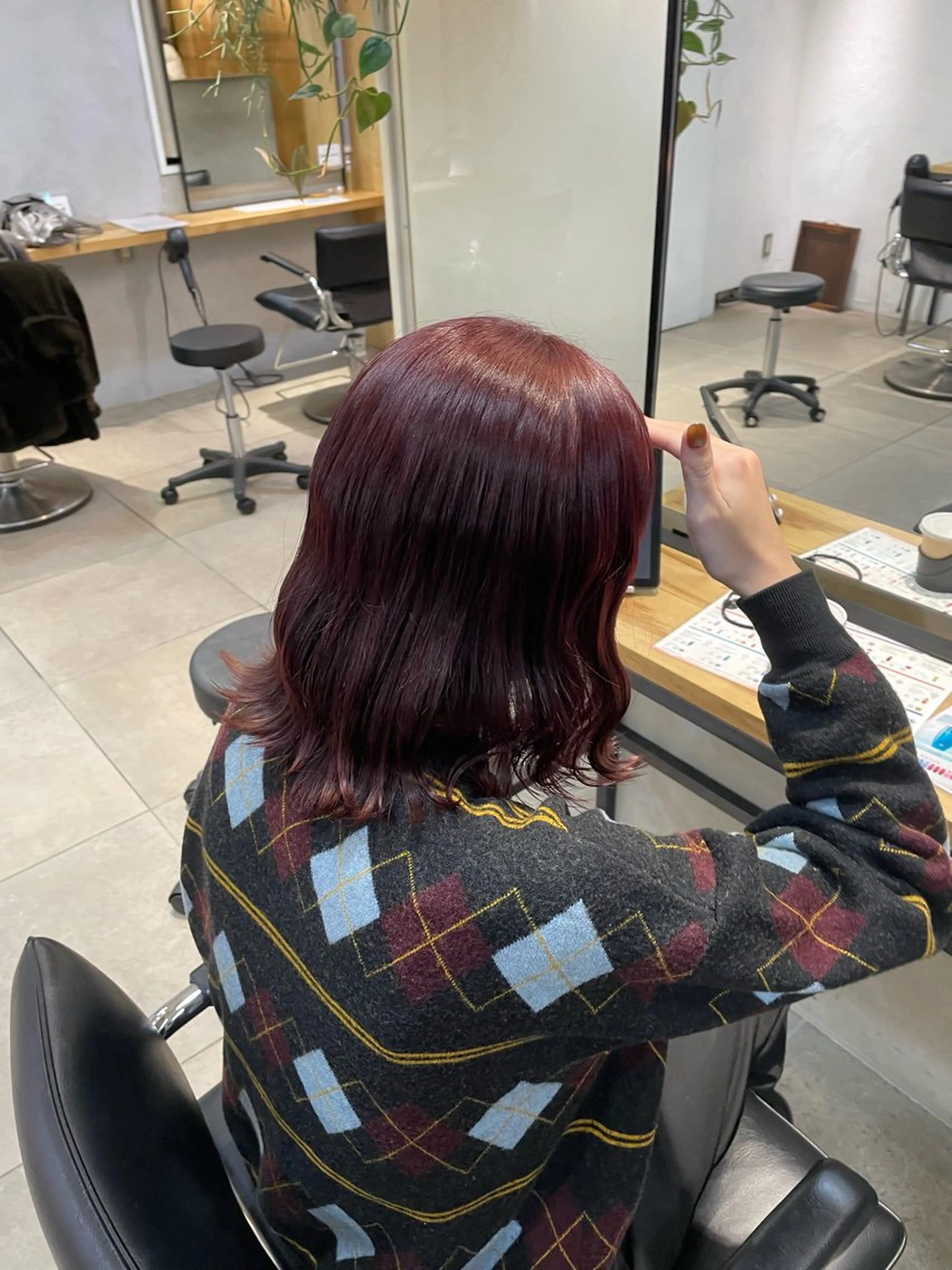 カラー とば みゆうのヘアスタイル