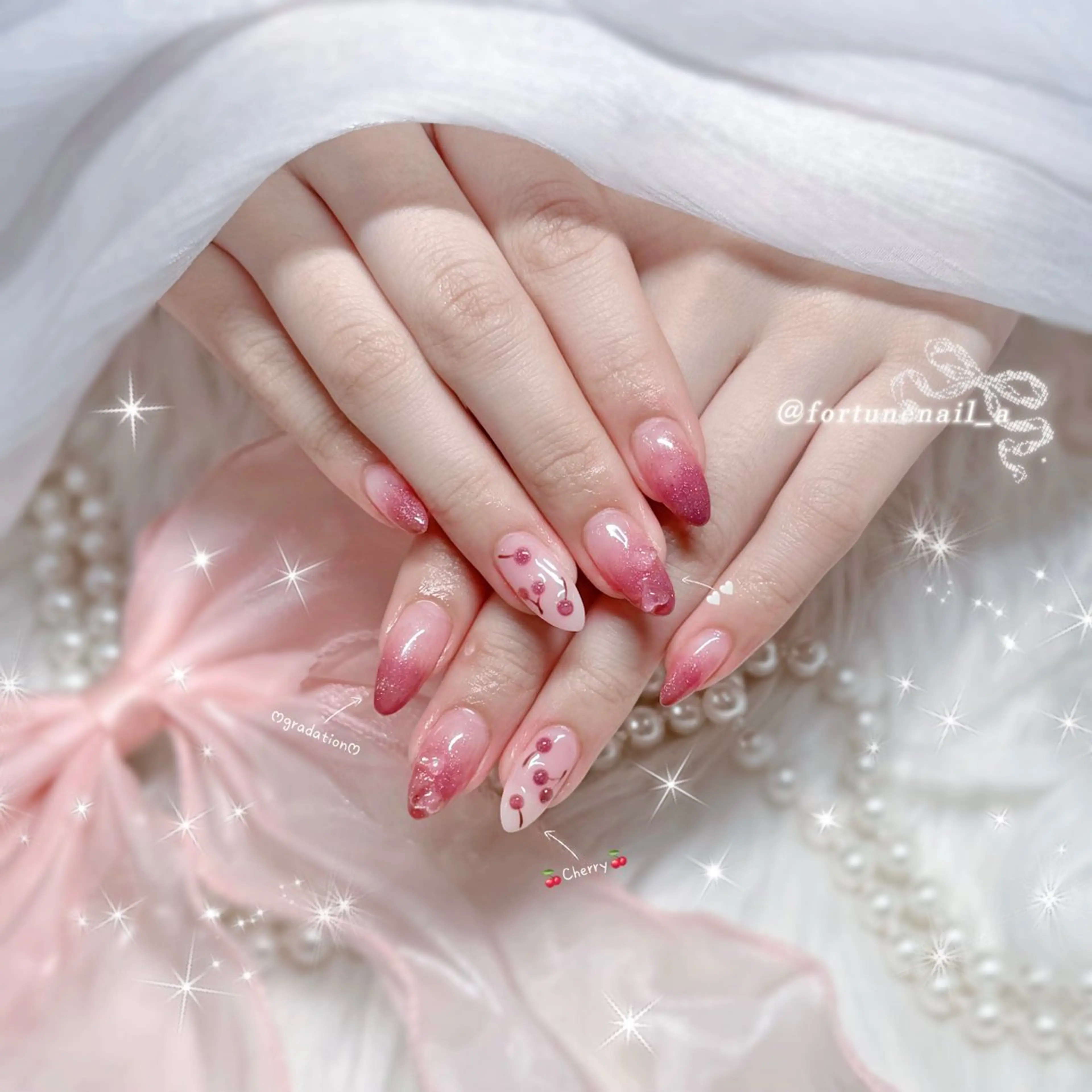 ネイル ハンドネイル ✩.*🎀 aoi🎀のネイルデザイン