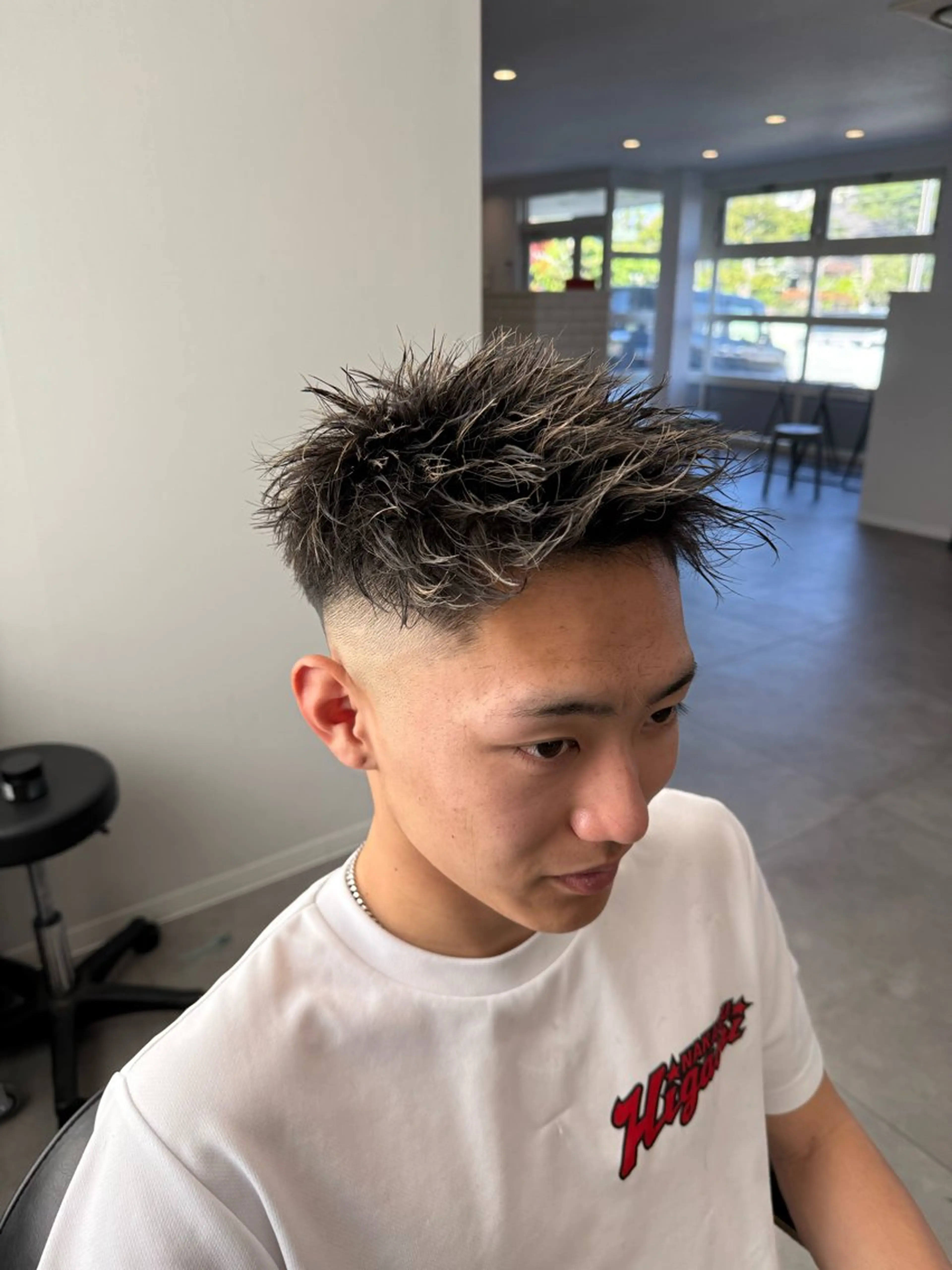 メンズ フェードカット カット ヘアカラー Joule大分 メンズ特化植木永遠のヘアスタイル