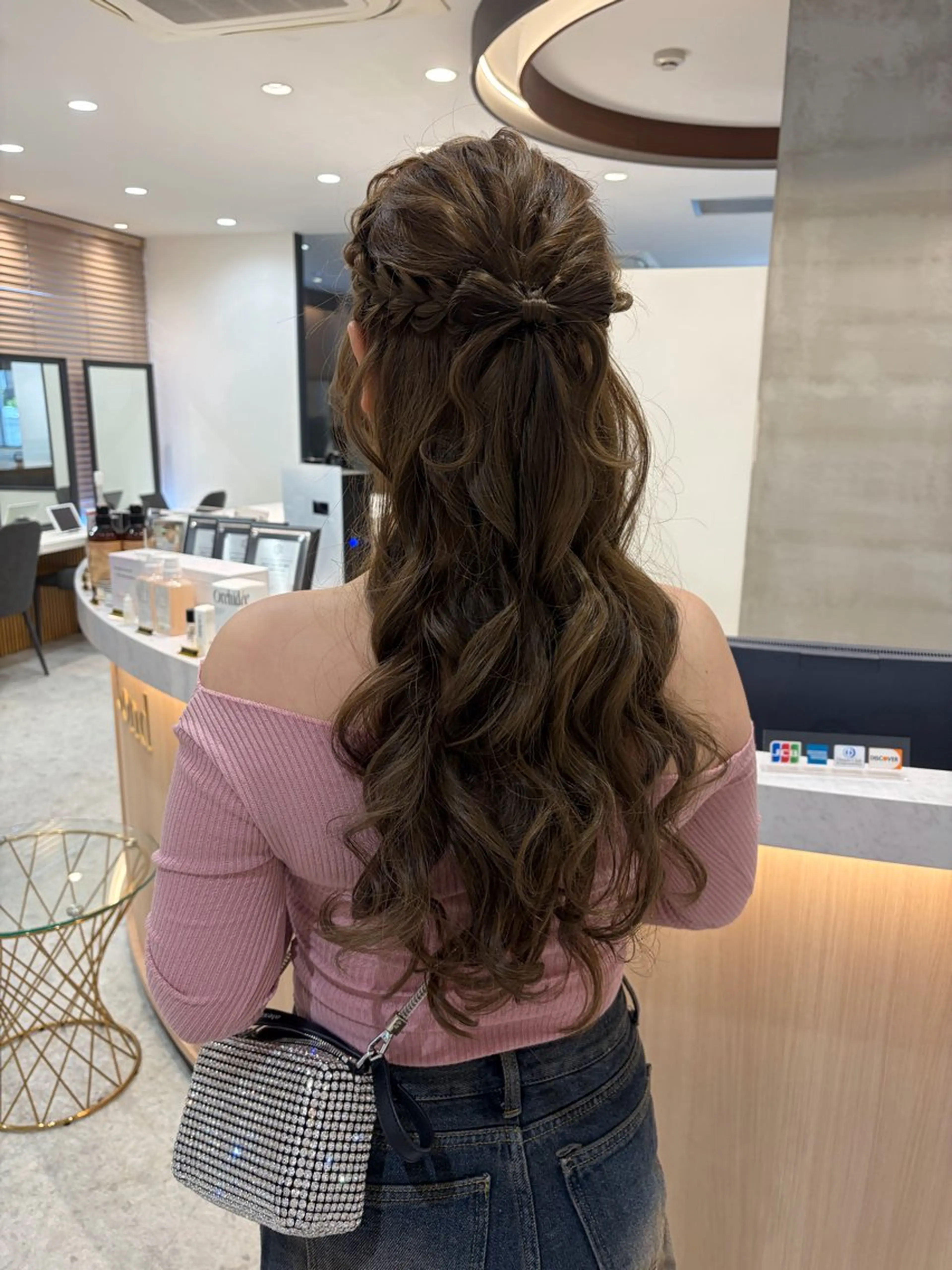 ロング ヘアアレンジ ヘアセット ヘアセット/レイヤー オリーブ/はるか🎀のヘアスタイル