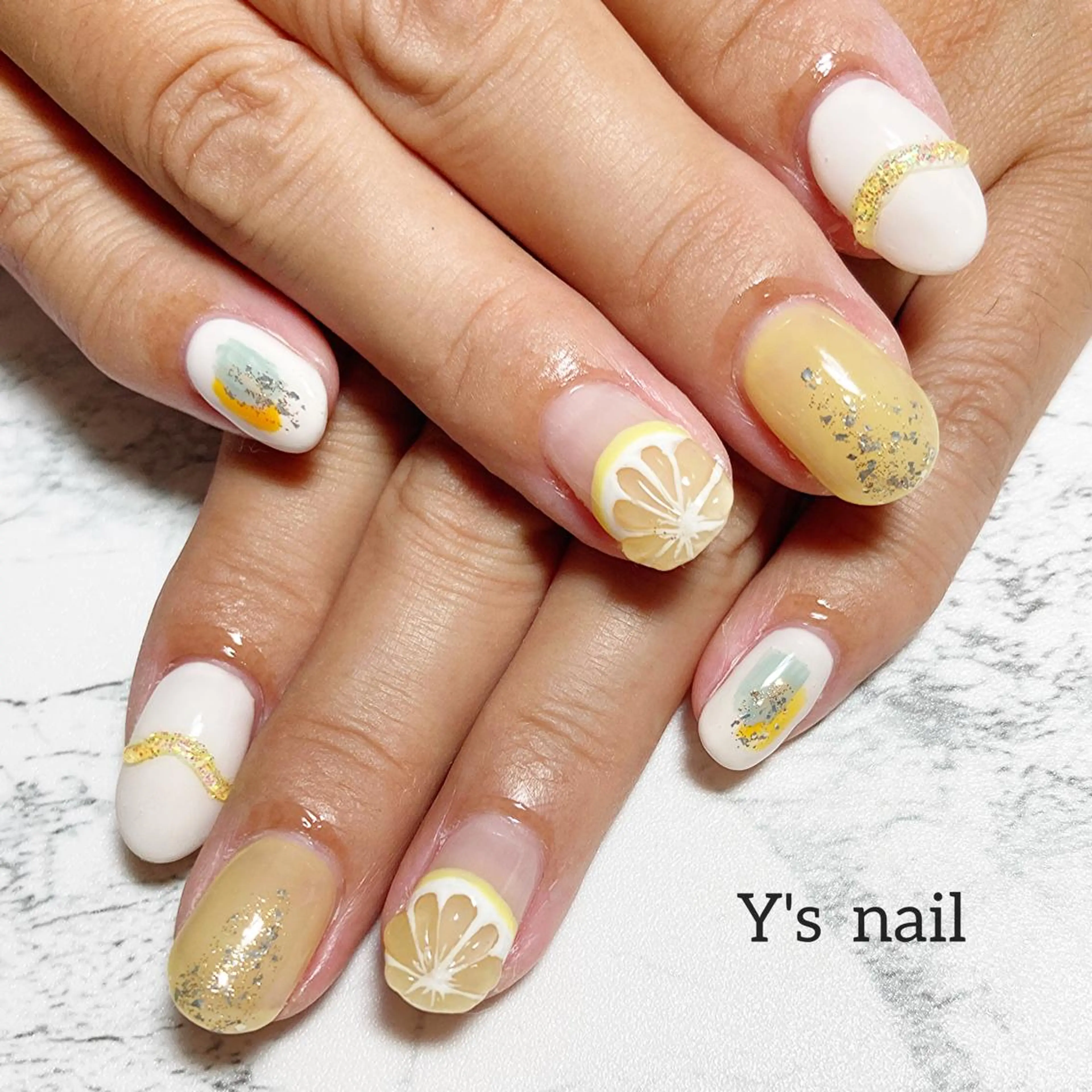 ネイル 手書きが得意🖌️ Y’s  nailのネイルデザイン