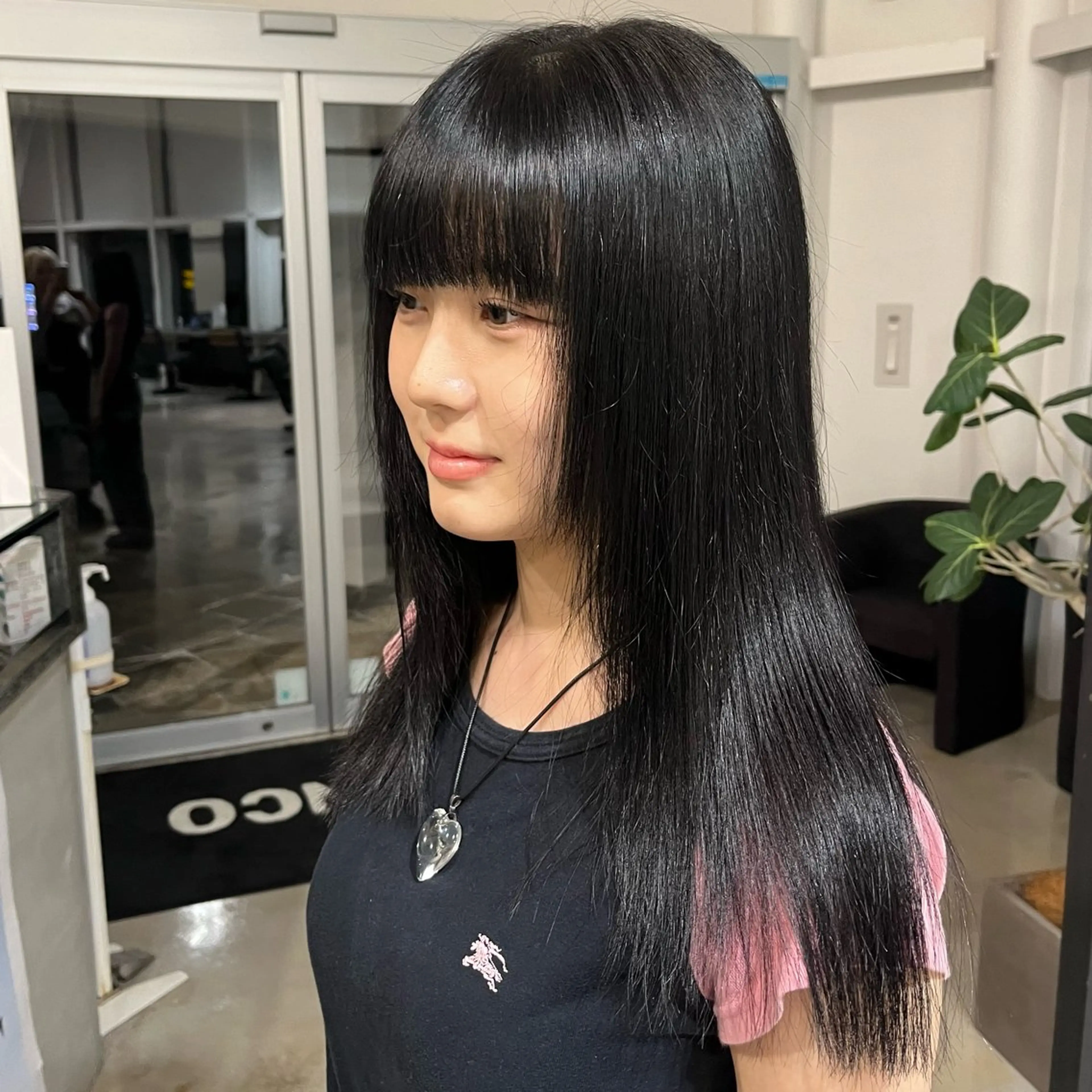 ロング カラー パーマ/ハイトーン/ レイヤー/伊藤萌のヘアスタイル