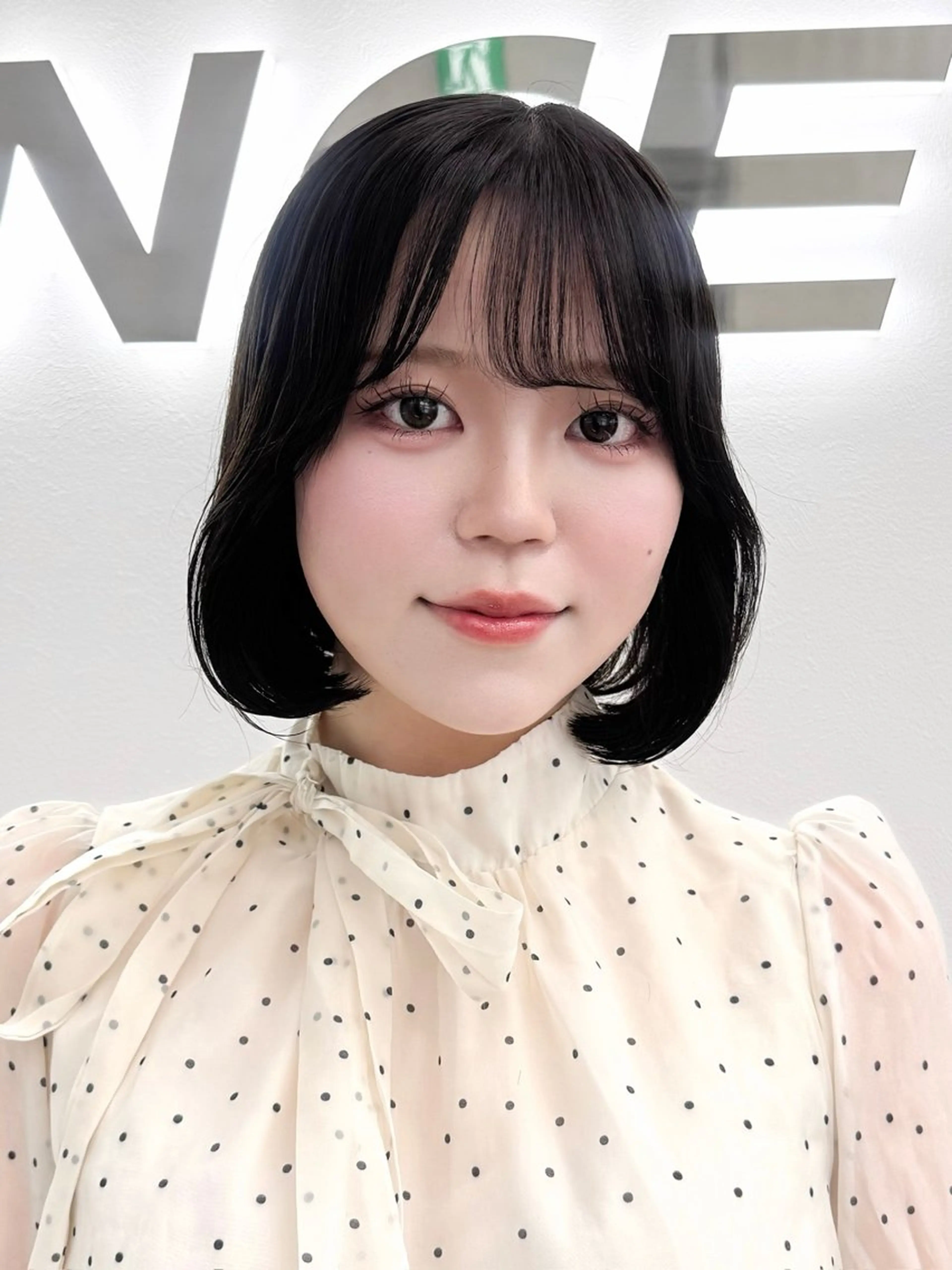 ミディアム カラー ヘアアレンジ 縮毛矯正🤍 盛れるボブ/ひかりのヘアスタイル