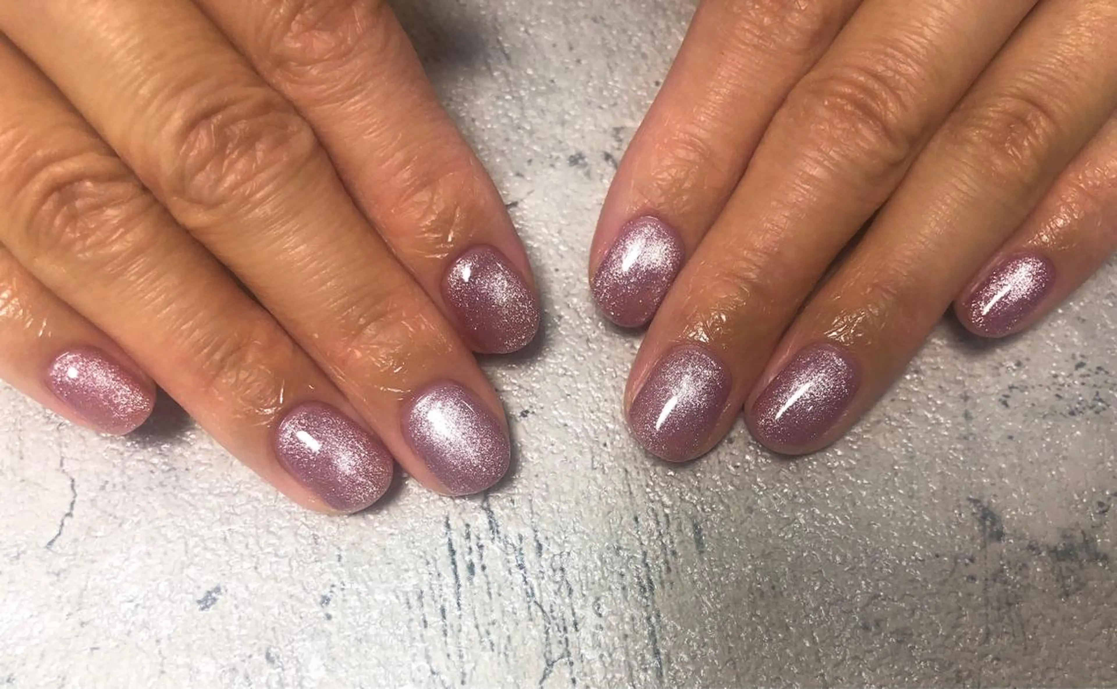 ネイル マグネットネイル ピンク ハンドネイル mogunail &blowのネイルデザイン