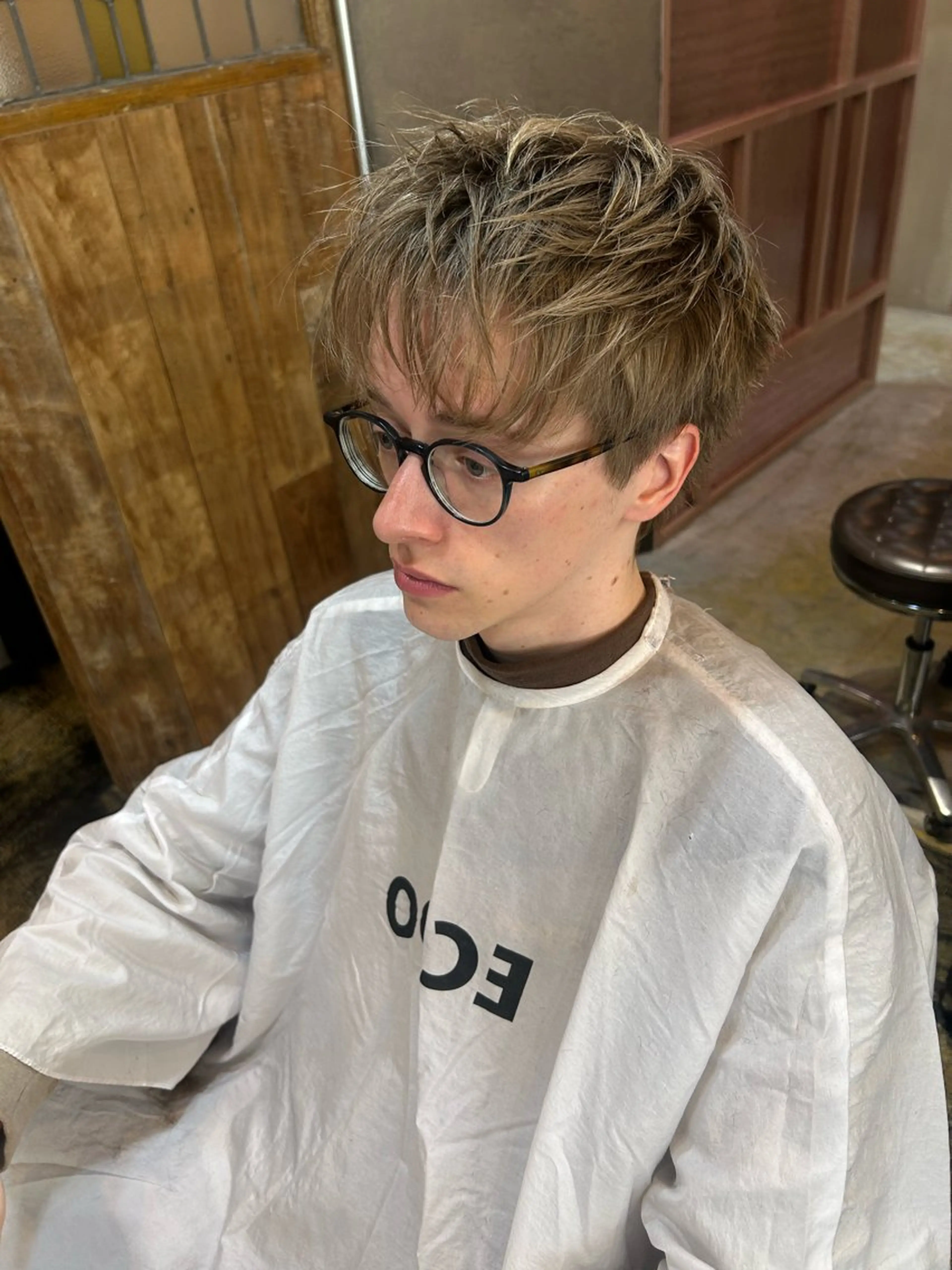 ショート カラー カット ヘアカラー ショート/ボブ/ 心斎橋/宮脇美奈のヘアスタイル