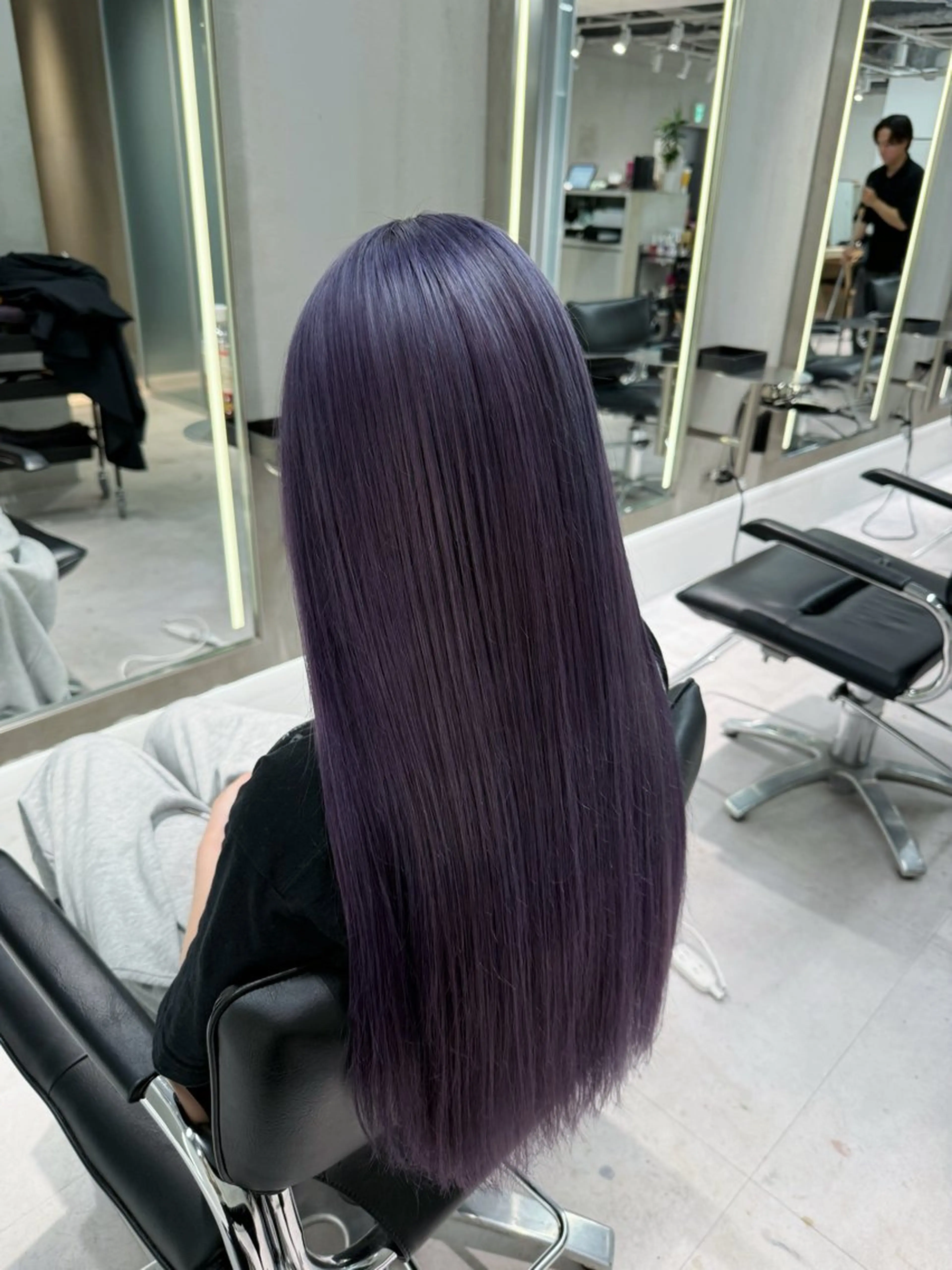 ロング カラー ブルーカラー ブルーバイオレット バイオレットカラー ヘアカラー トリートメント 🤍haruna 🤍SUIのヘアスタイル