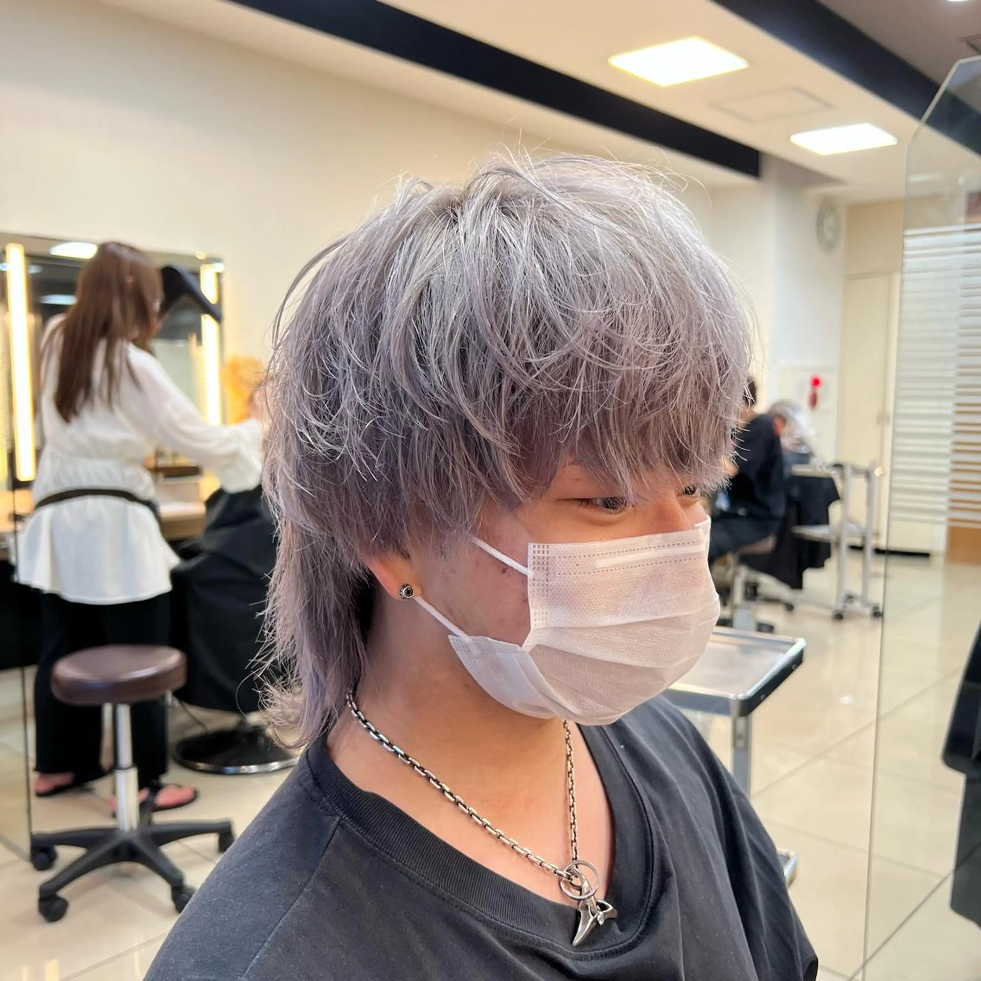 ショート カラー ラベンダーカラー 茅ヶ崎パーマ特化/ スパイラル/ハルキのヘアスタイル